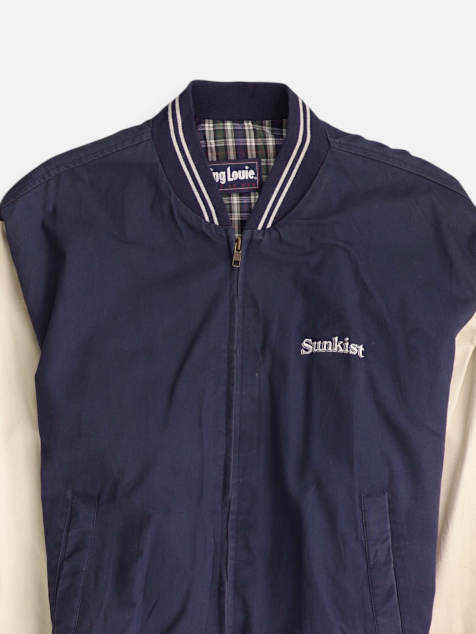 Chaqueta Bomber  Color Block - Hombre - Large