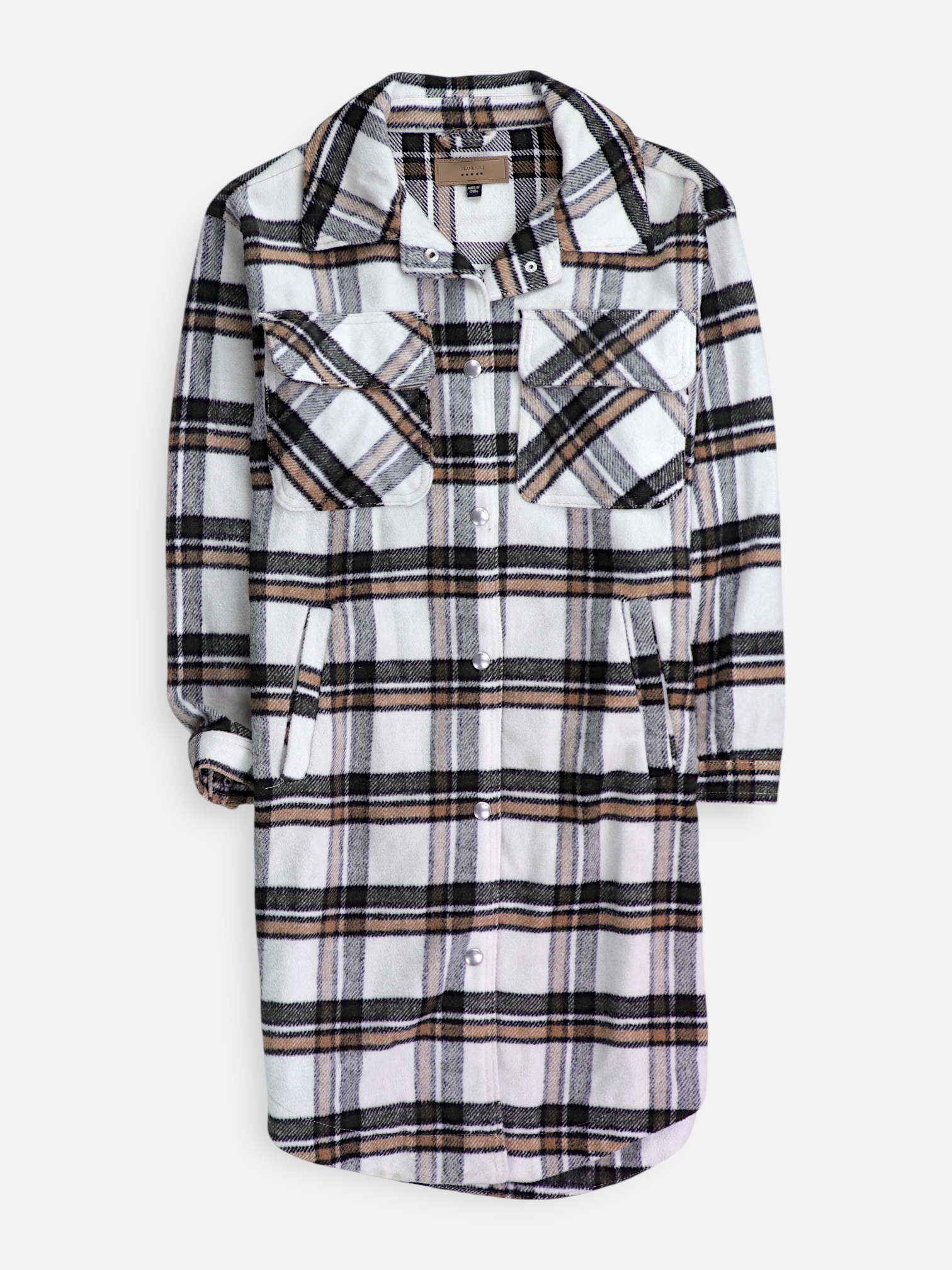 Chaqueta Sobrecamisa Largo - Mujer - Medium
