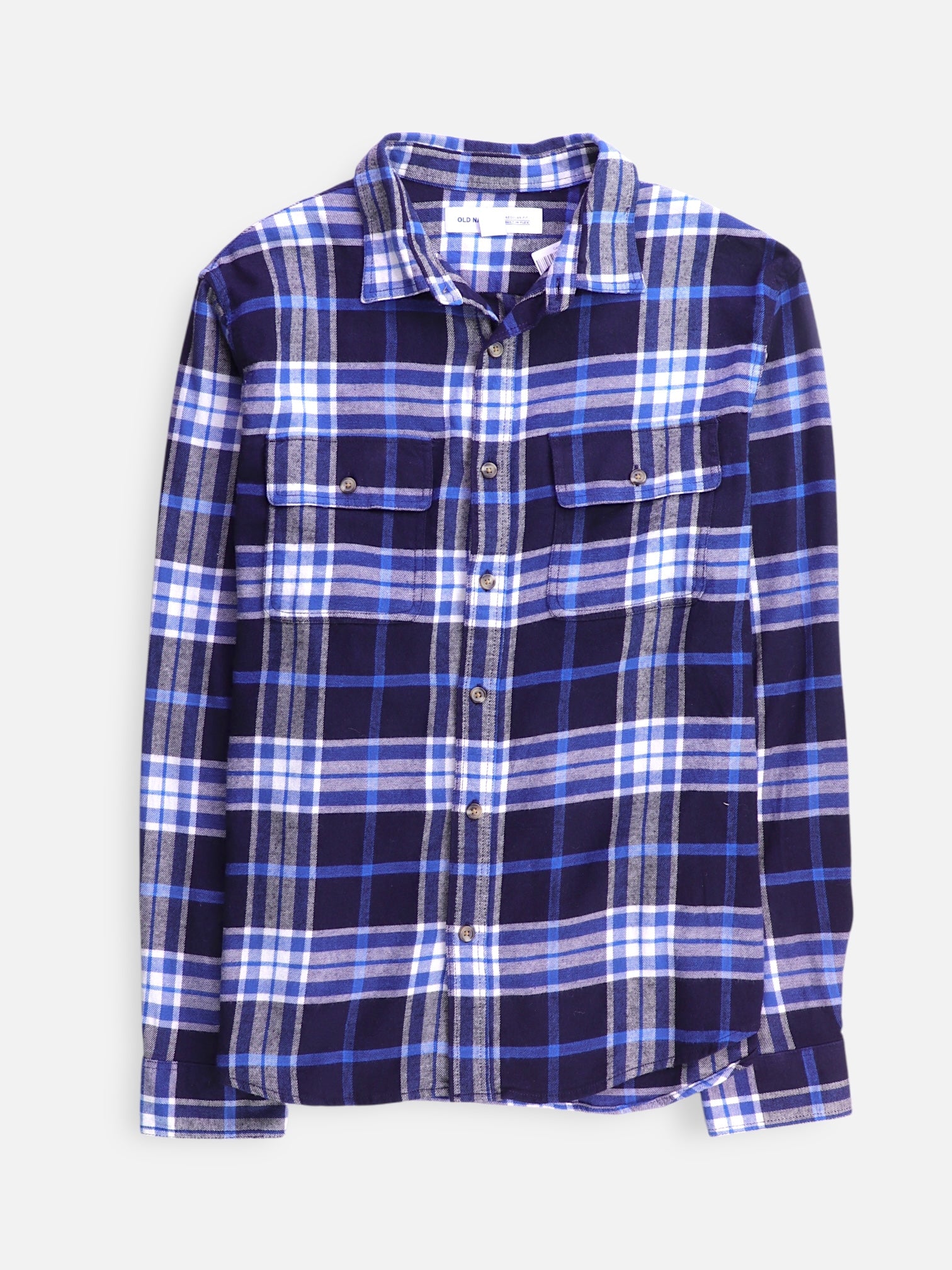Old Navy Camisa Plaid Types - Hombre - Large