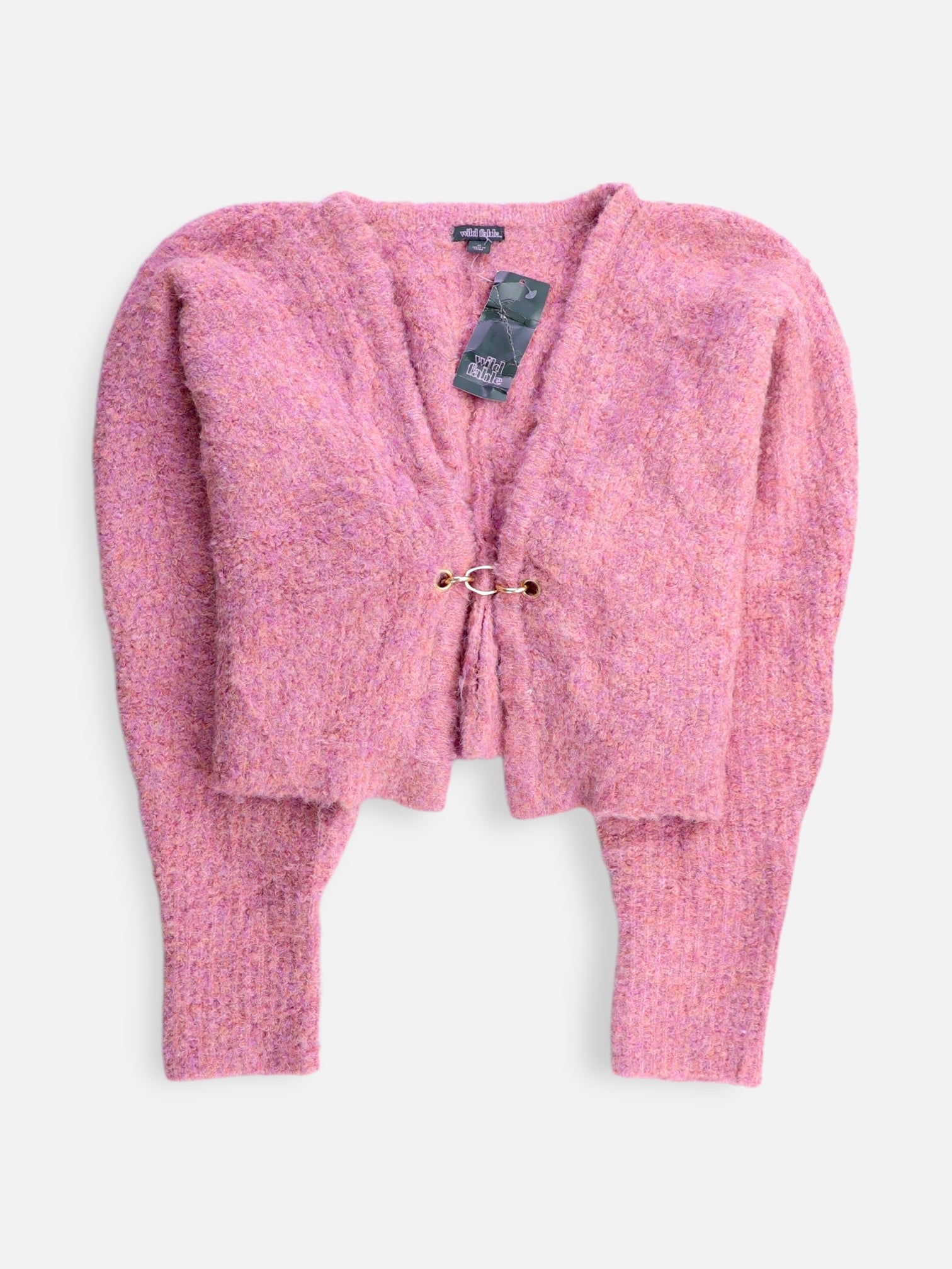 Wild Fable Sueter Cardigan Crop Top - Mujer - Medium