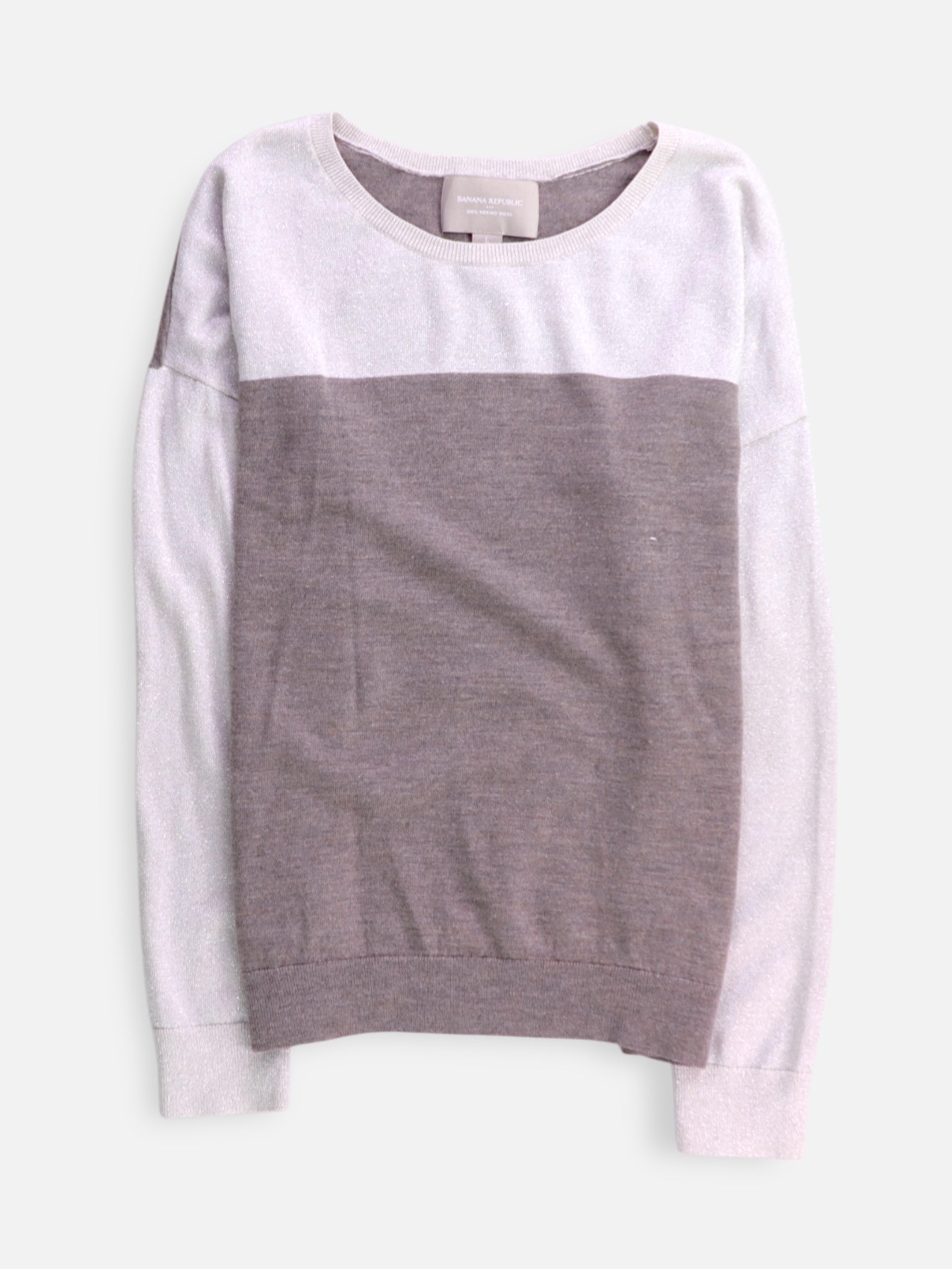 Banana Republic Sueter Knit Color Block - Mujer - Large