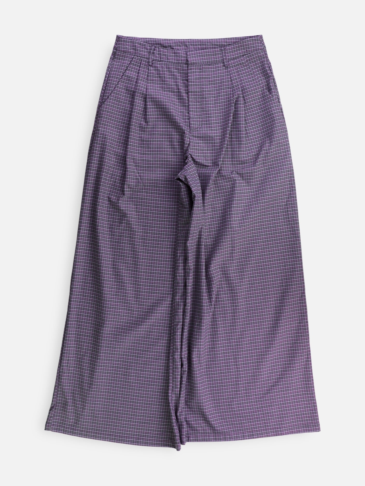 Pantalon Regular Fit Plaid Types - Mujer - Small