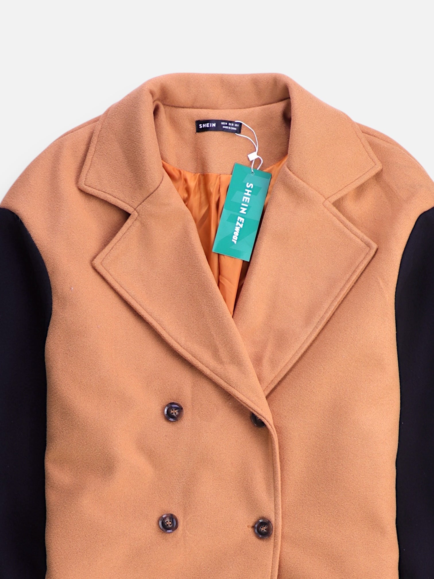 SHEIN Abrigo Donble breasted trench Casual - Mujer - Medium