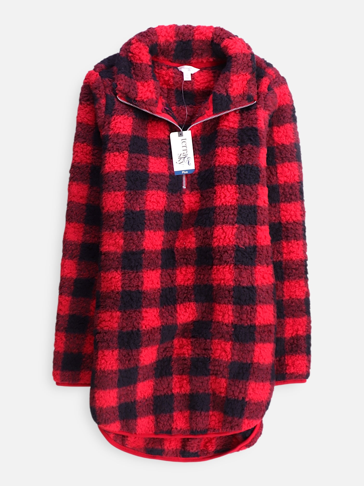 Sueter Fleece Color Block - Mujer - XL