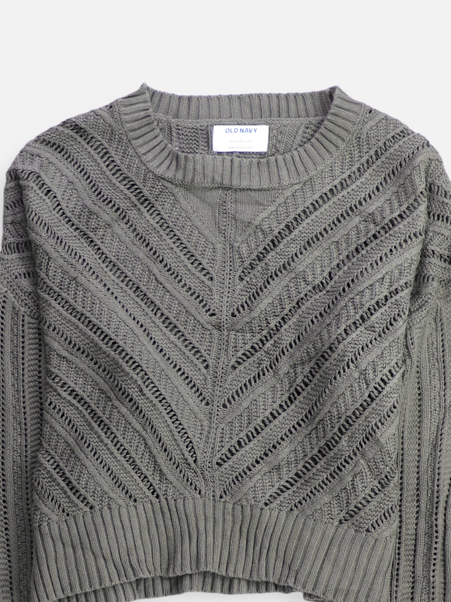 Old Navy Sueter Knit Casual - Mujer - Large