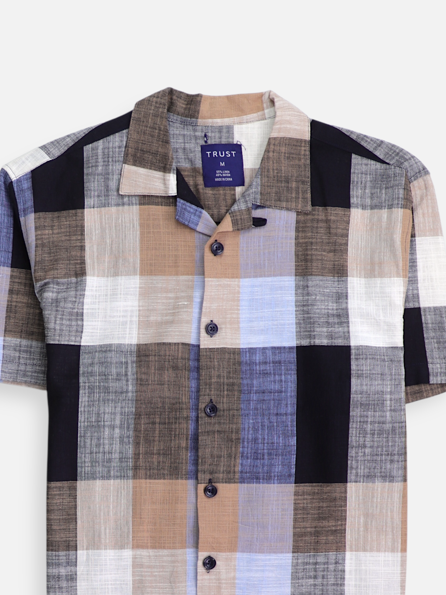 Camisa Color Block - Hombre - Medium
