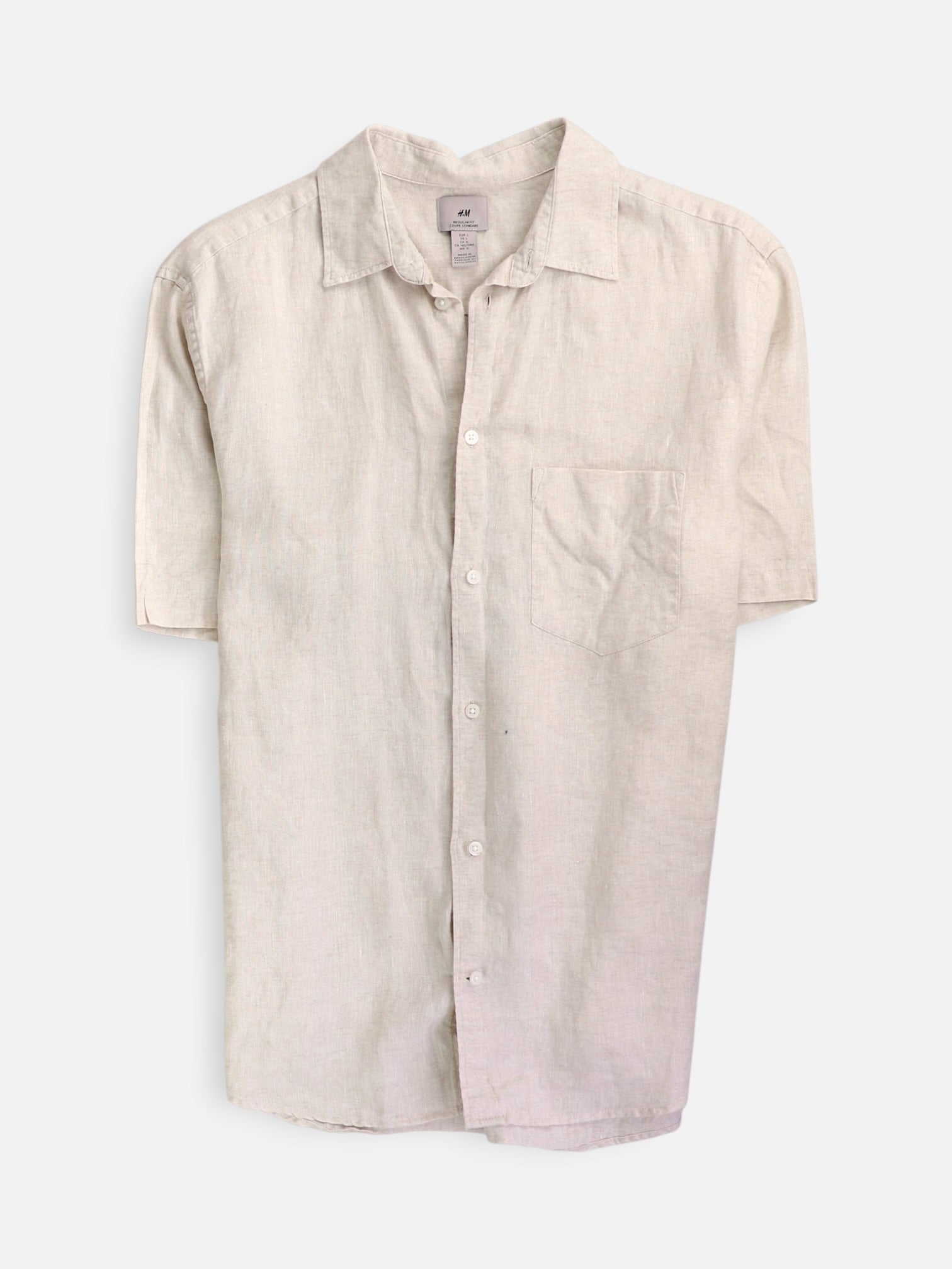 H&M Camisa Casual - Hombre - Large
