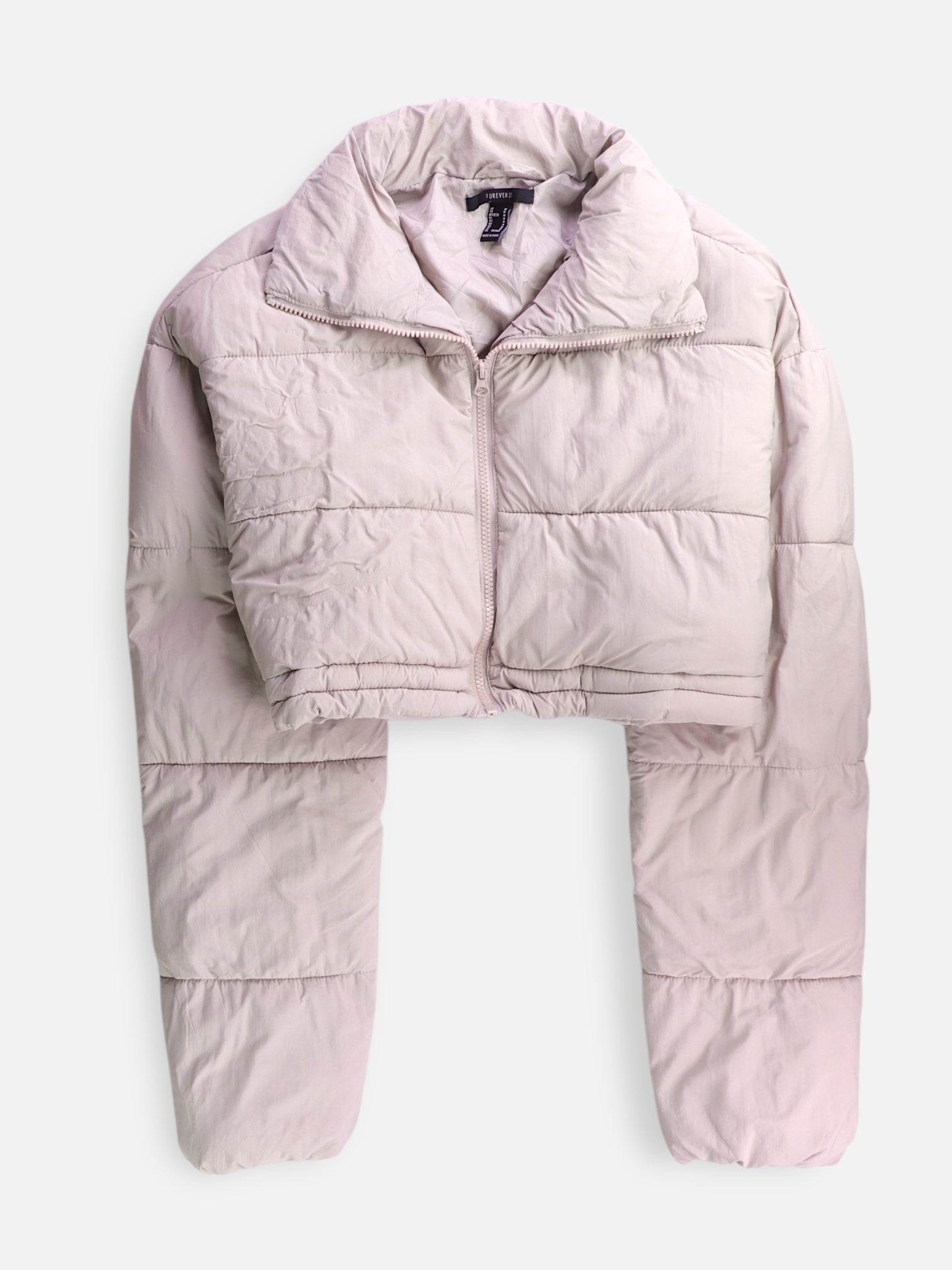 Forever 21 Chaqueta Puffer Impermeable - Mujer - Medium