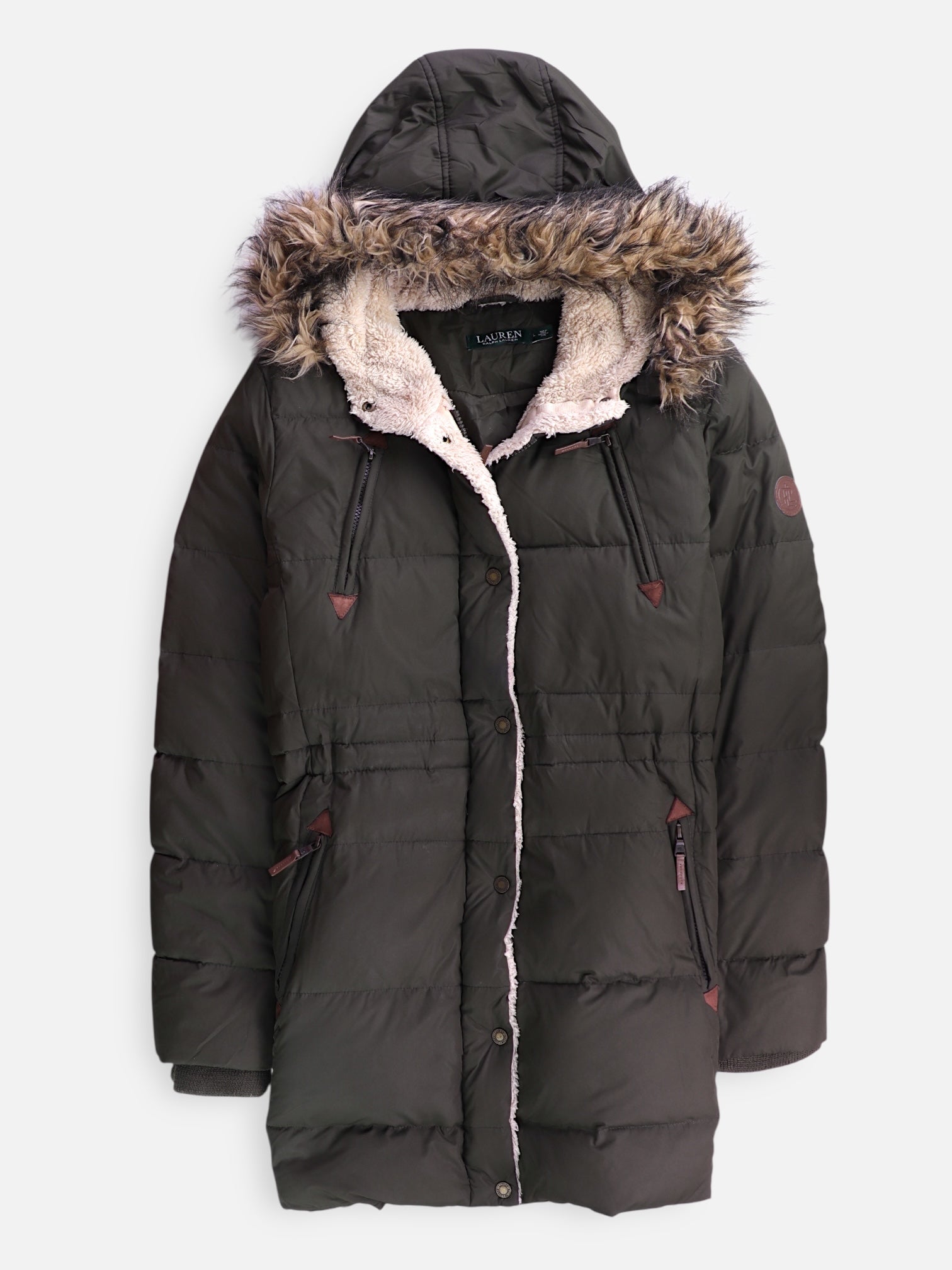 Polo Ralph Lauren Abrigo Impermeable Puffer - Mujer - Large