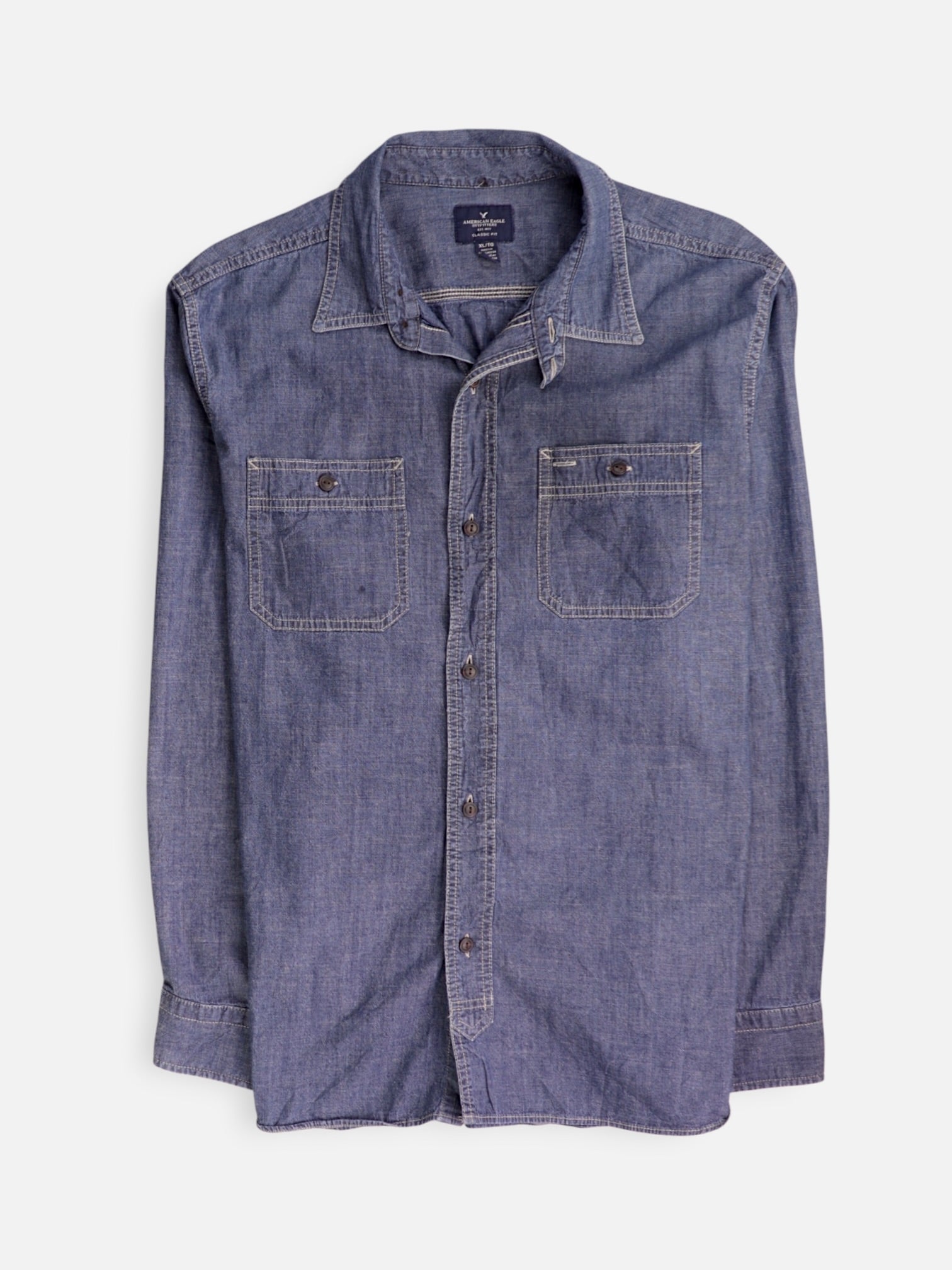 American Eagle Camisa Casual - Hombre - XL