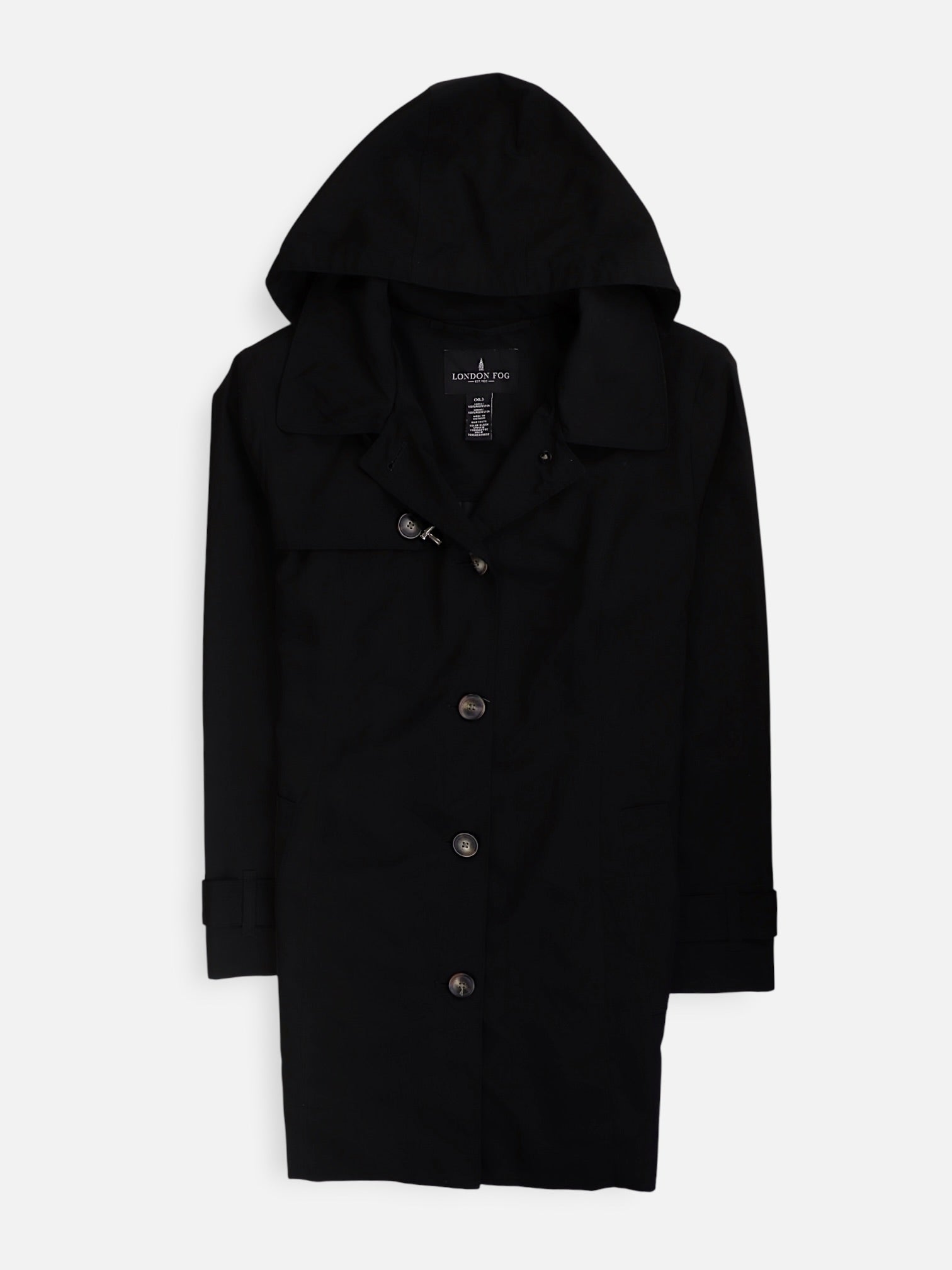 LONDON FOG Abrigo  Single breasted trench Casual - Mujer - XL