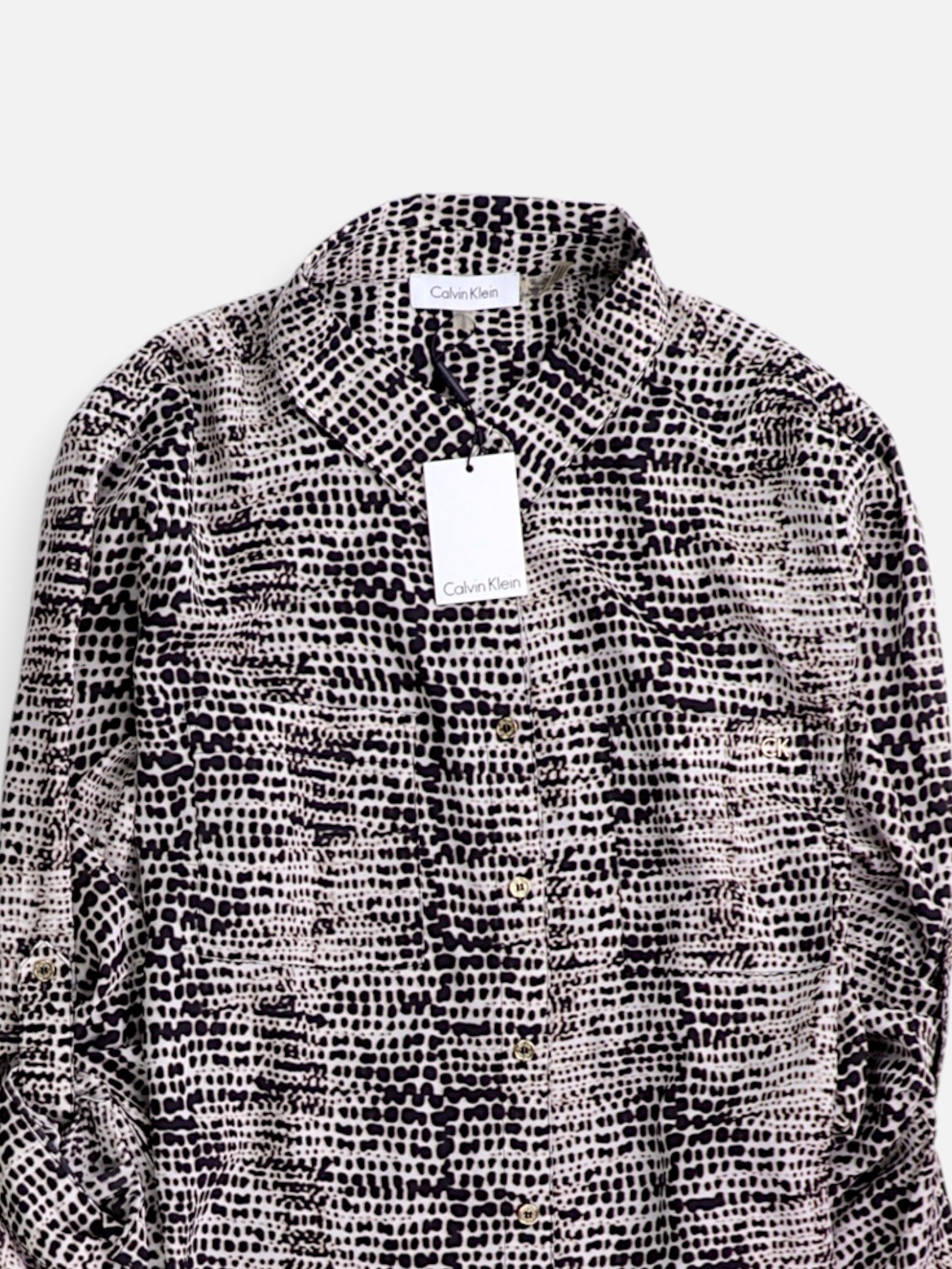 Calvin Klein Blusa Casual - Mujer - Large