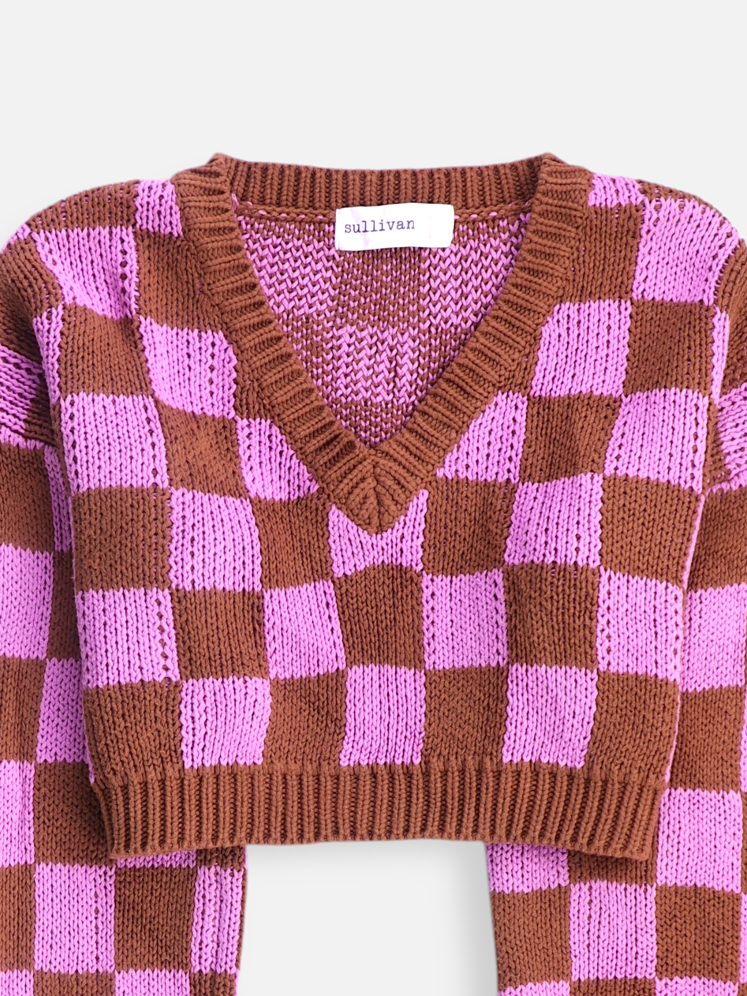 Sueter Knit Color Block - Mujer - Small