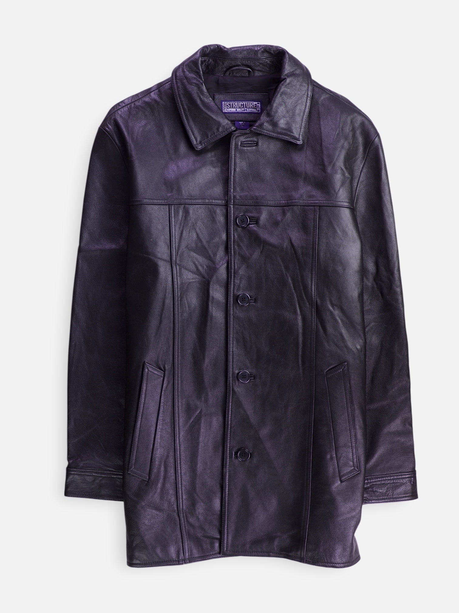 Chaqueta Casual Cuero - Hombre - Large