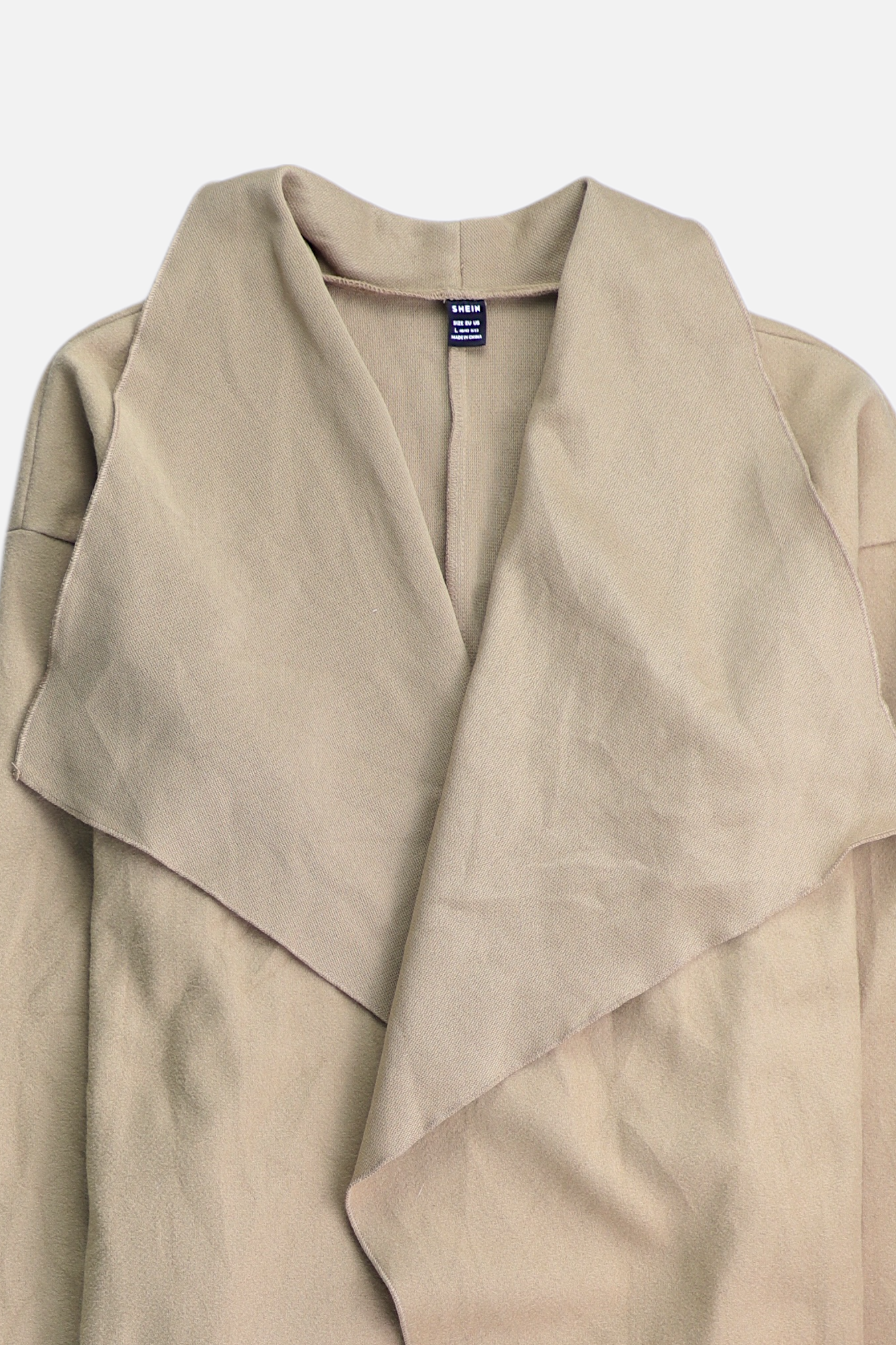 SHEIN Abrigo  Single breasted trench Casual - Mujer - Large