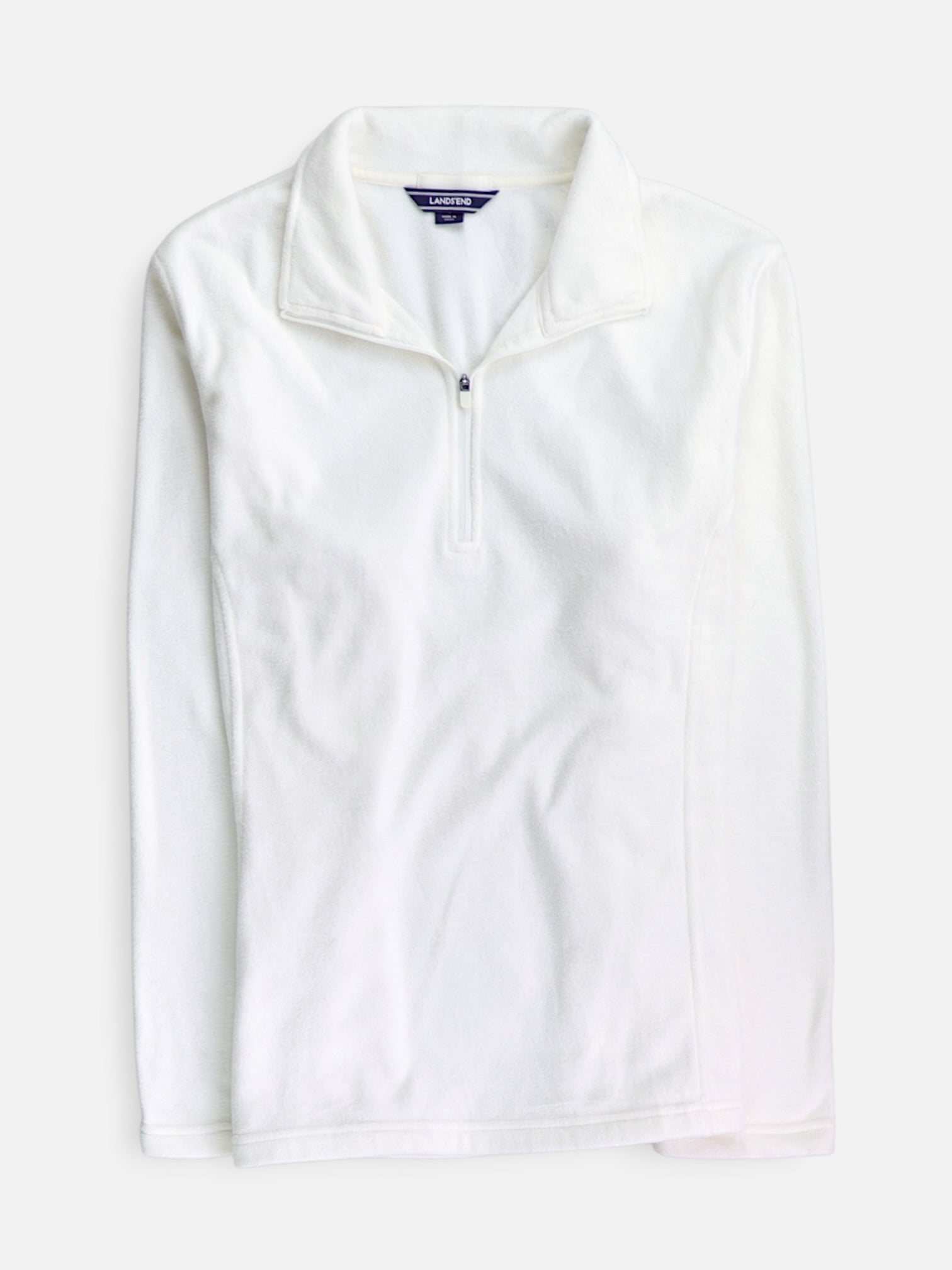 LANDS END Sueter Fleece Casual - Mujer - XL