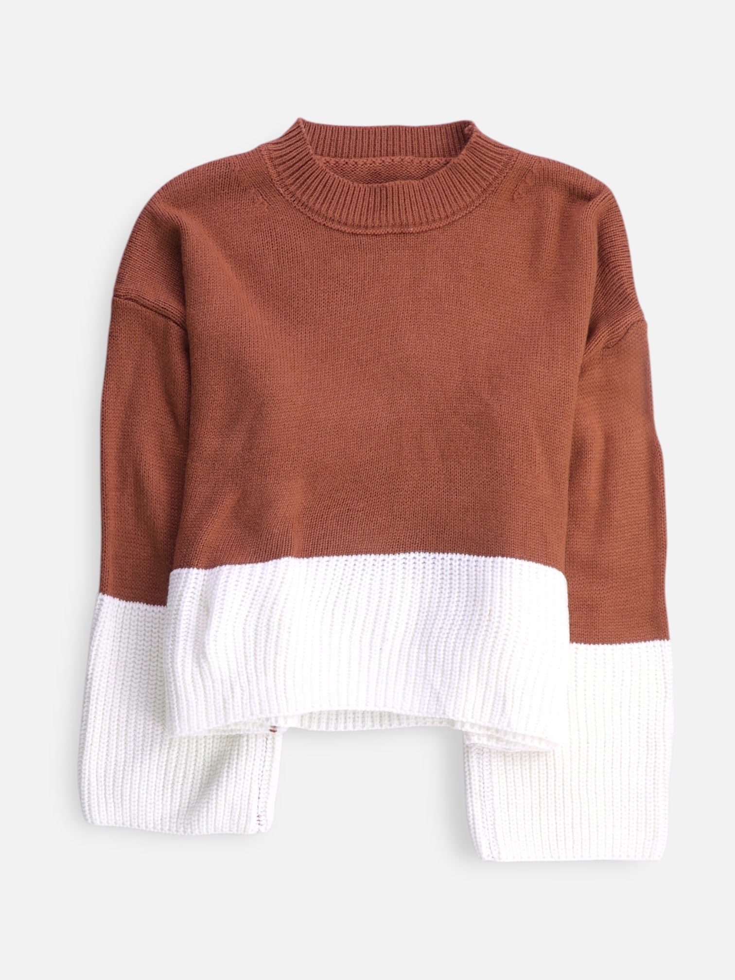 Sueter Knit Color Block - Mujer - Small