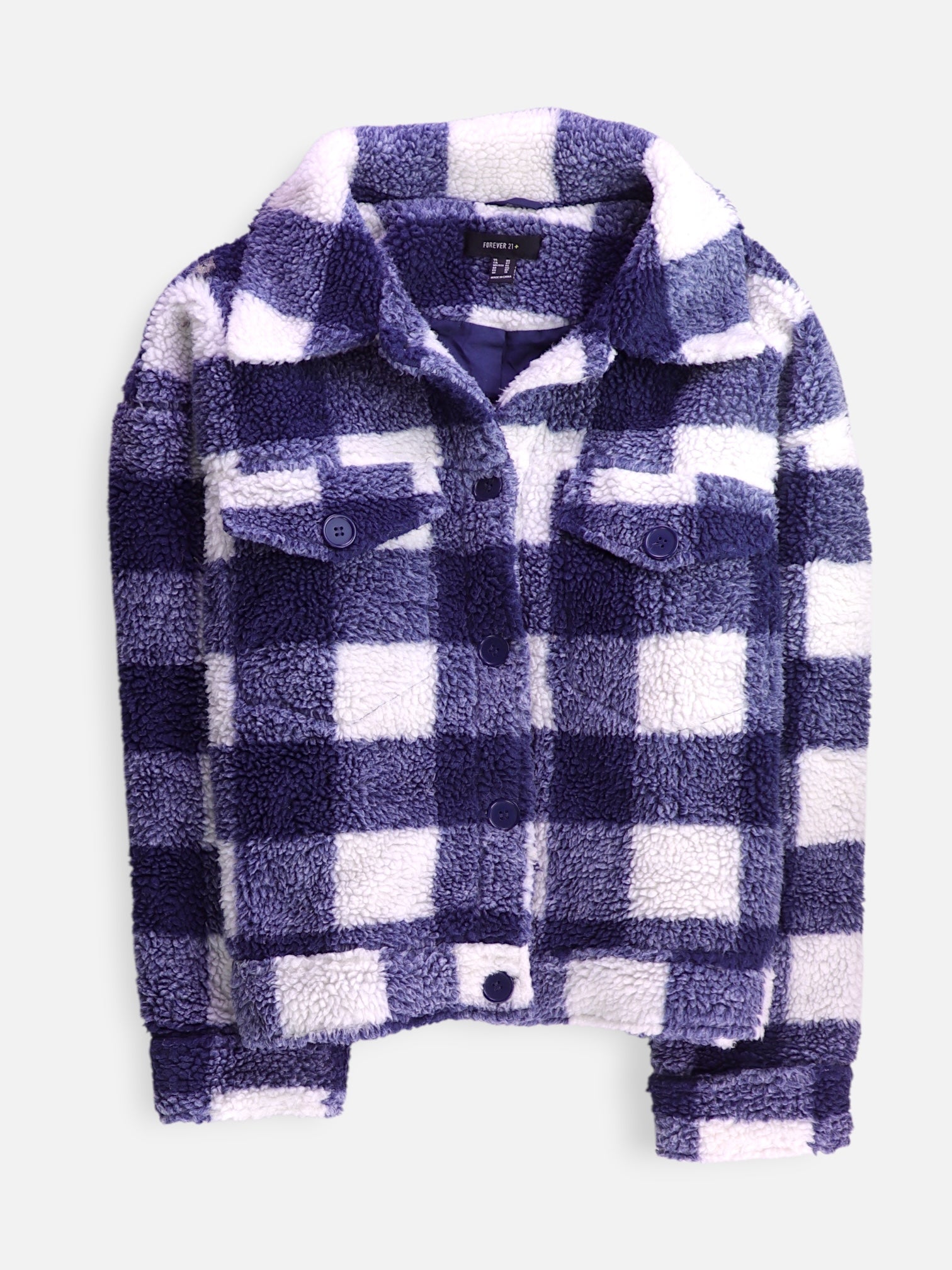 Forever 21 Chaqueta Casual Color Block - Mujer - XL