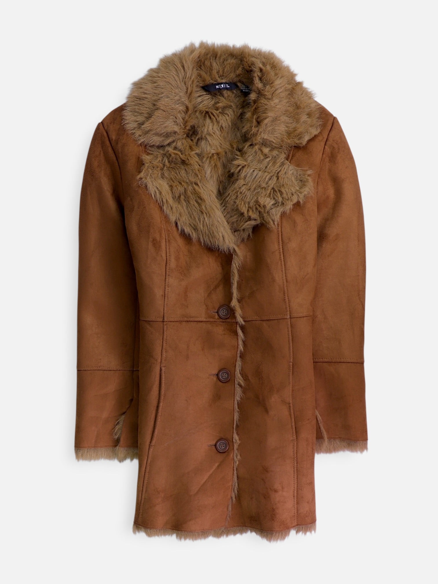 Abrigo Frock Coat Suede - Mujer - Small