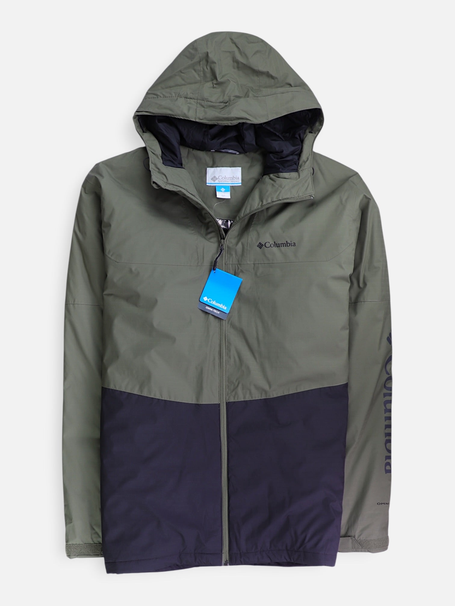 Columbia Chaqueta Impermeable Color Block - Hombre - 2XL
