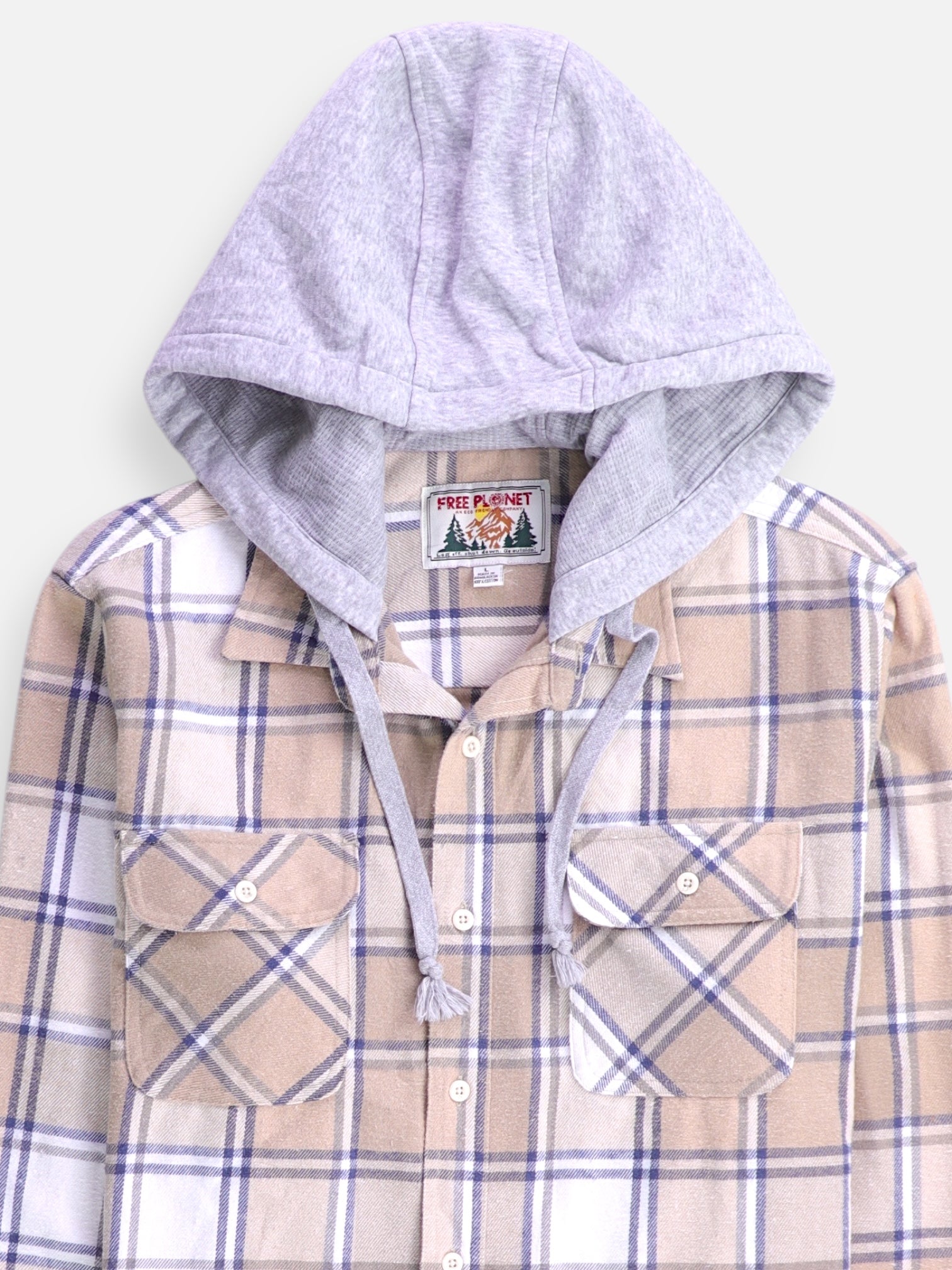 Chaqueta Sobrecamisa Color Block - Hombre - Large