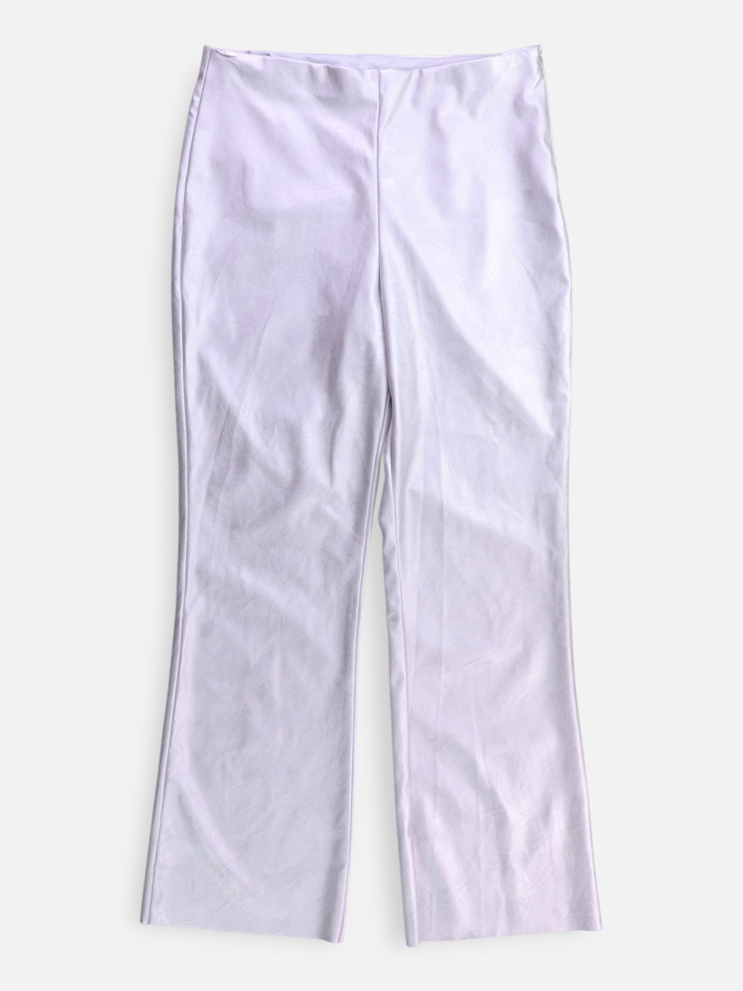 Pantalon Regular Fit Cuero - Mujer - Medium