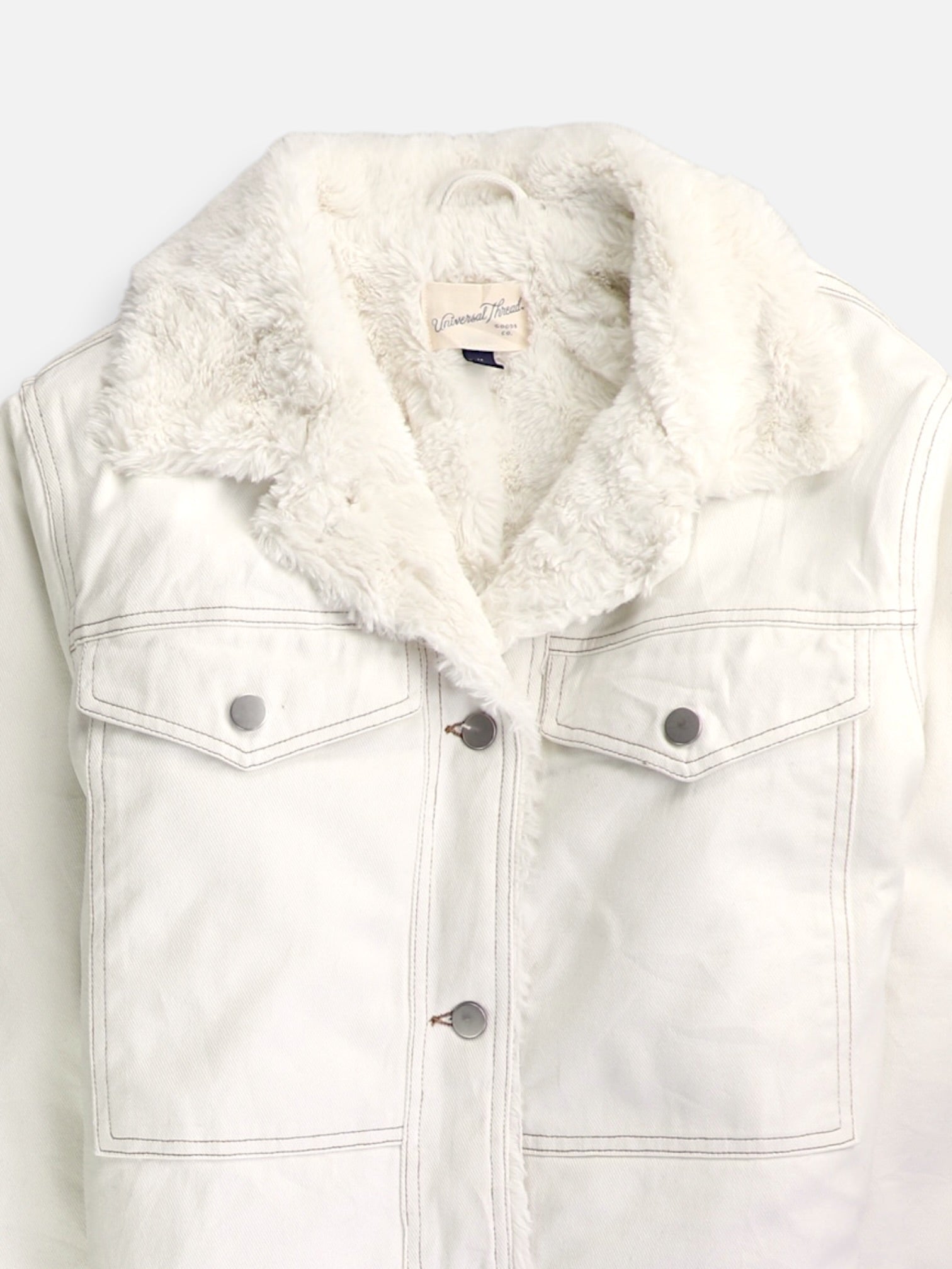 Universal Thread Chaqueta Sherpa Trucker Denim - Mujer - Medium