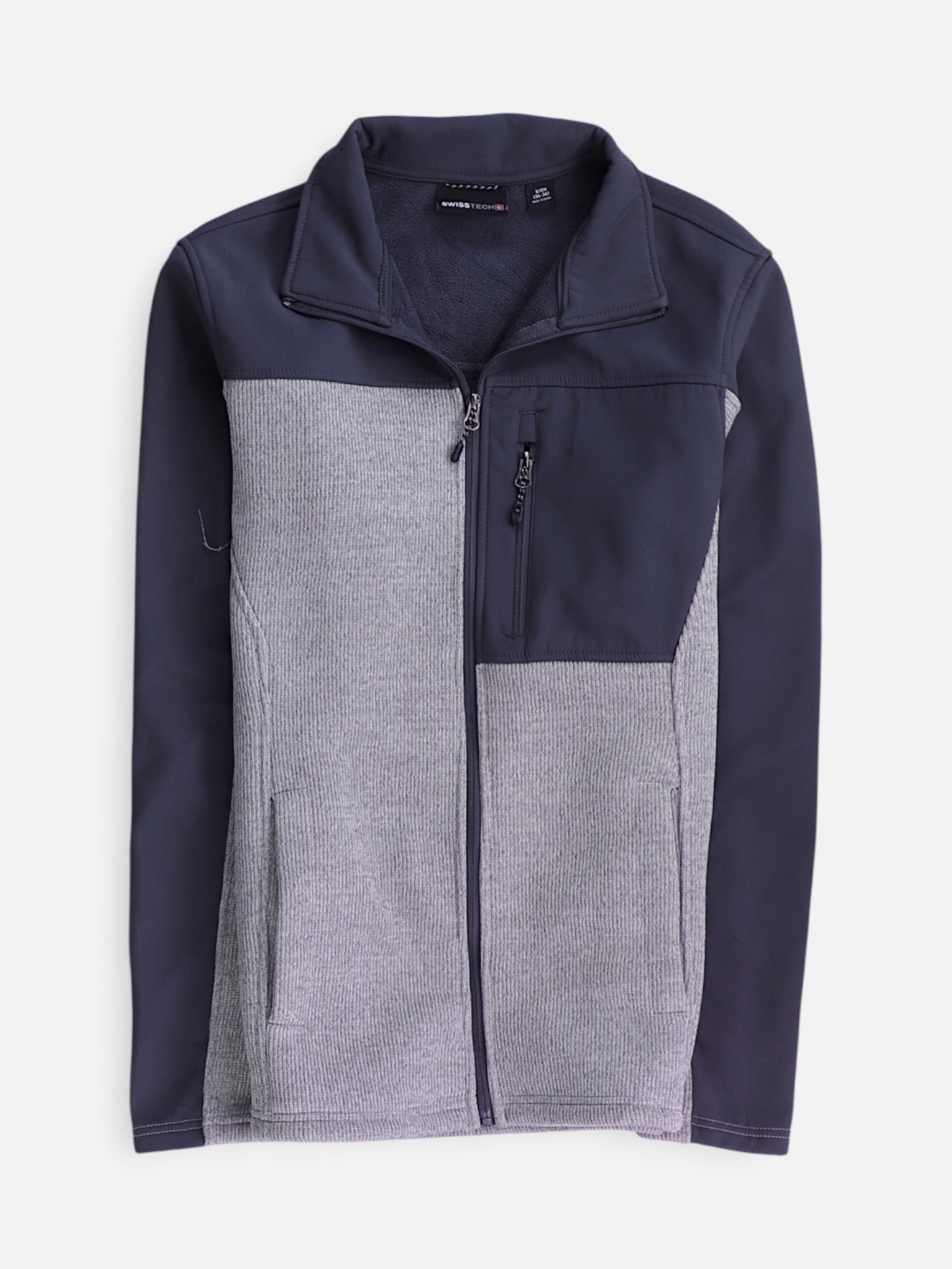 SwissTech Sudadera Fleece Color Block - Hombre - Small
