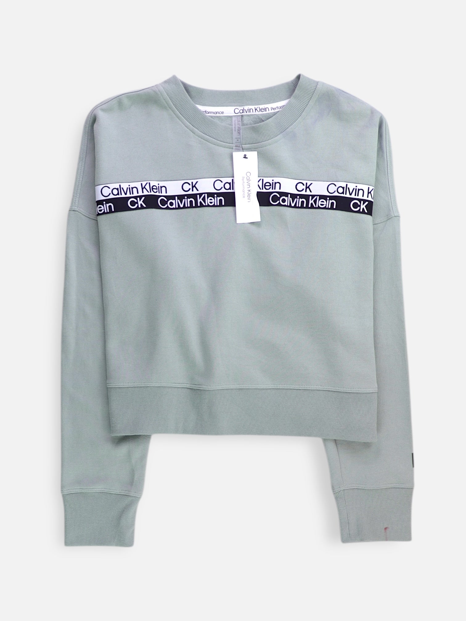 Calvin Klein Sudadera Sweatshirt Crop Top - Mujer - Medium