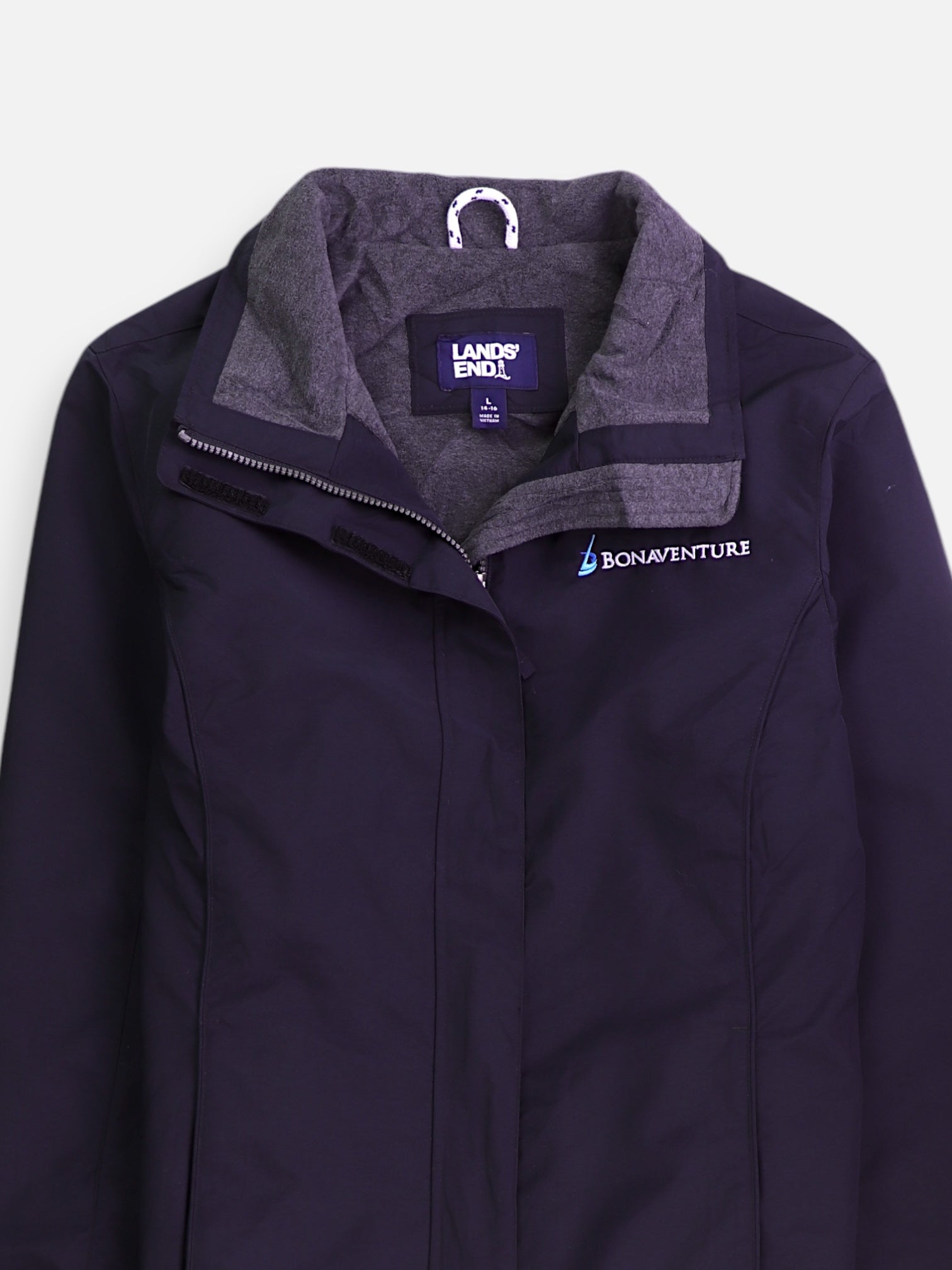 LANDS END Chaqueta Impermeable Fleece - Hombre - Large
