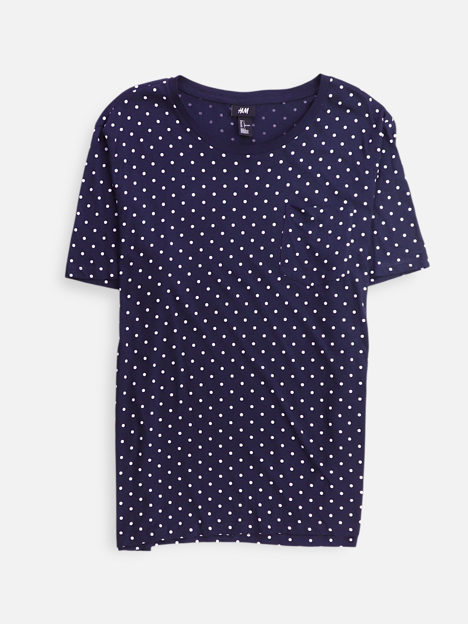 H&M Camiseta Basic - Mujer - Large