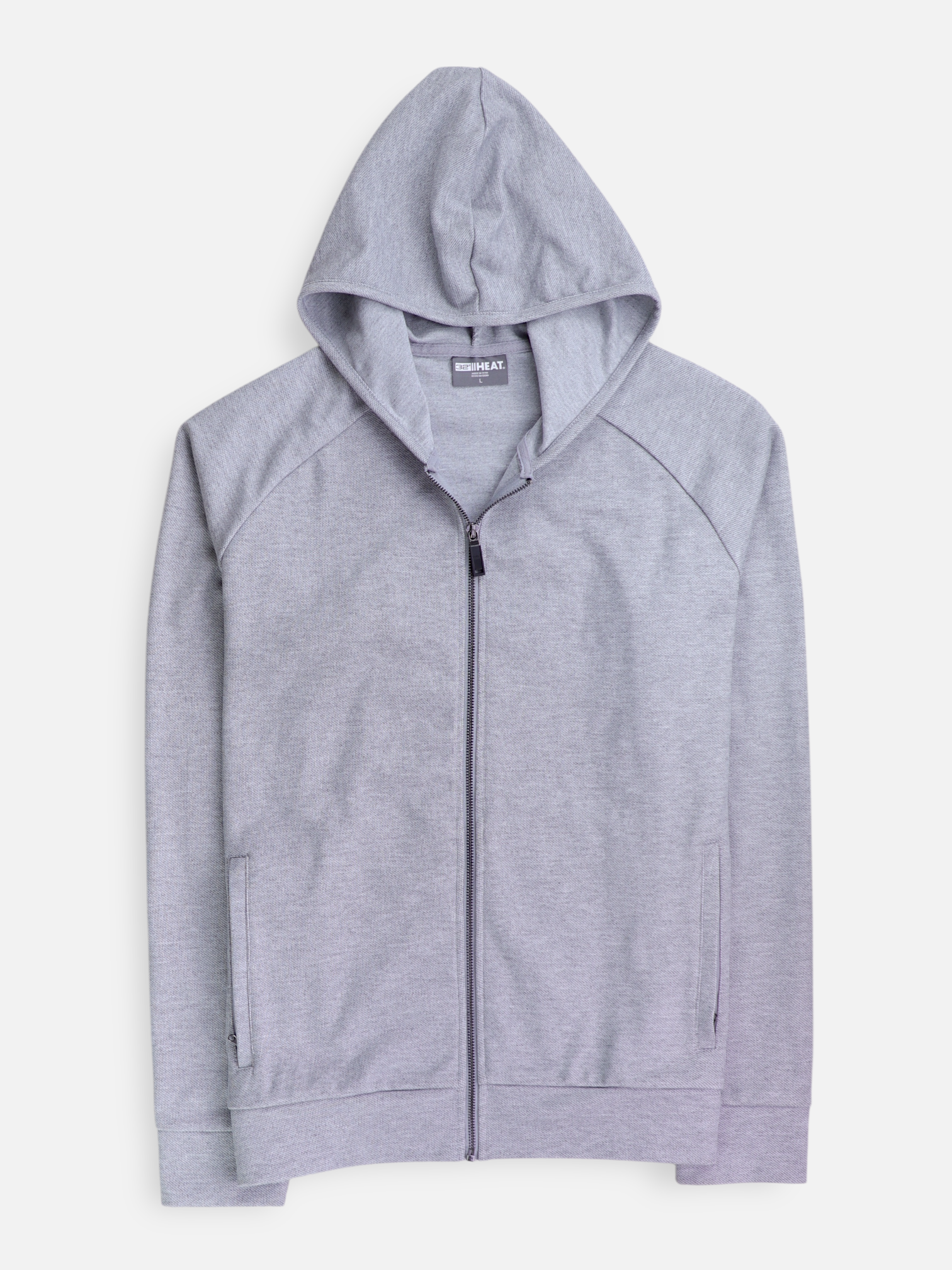 32 HEAT COOL Sudadera Hoodie Basic - Hombre - Large