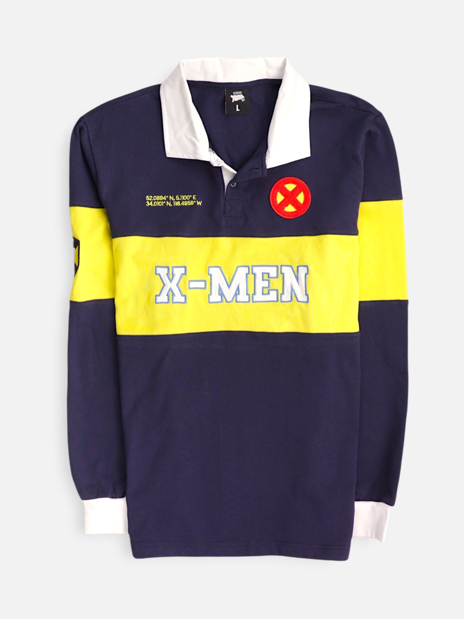 Marvel Camisa Color Block - Hombre - Large