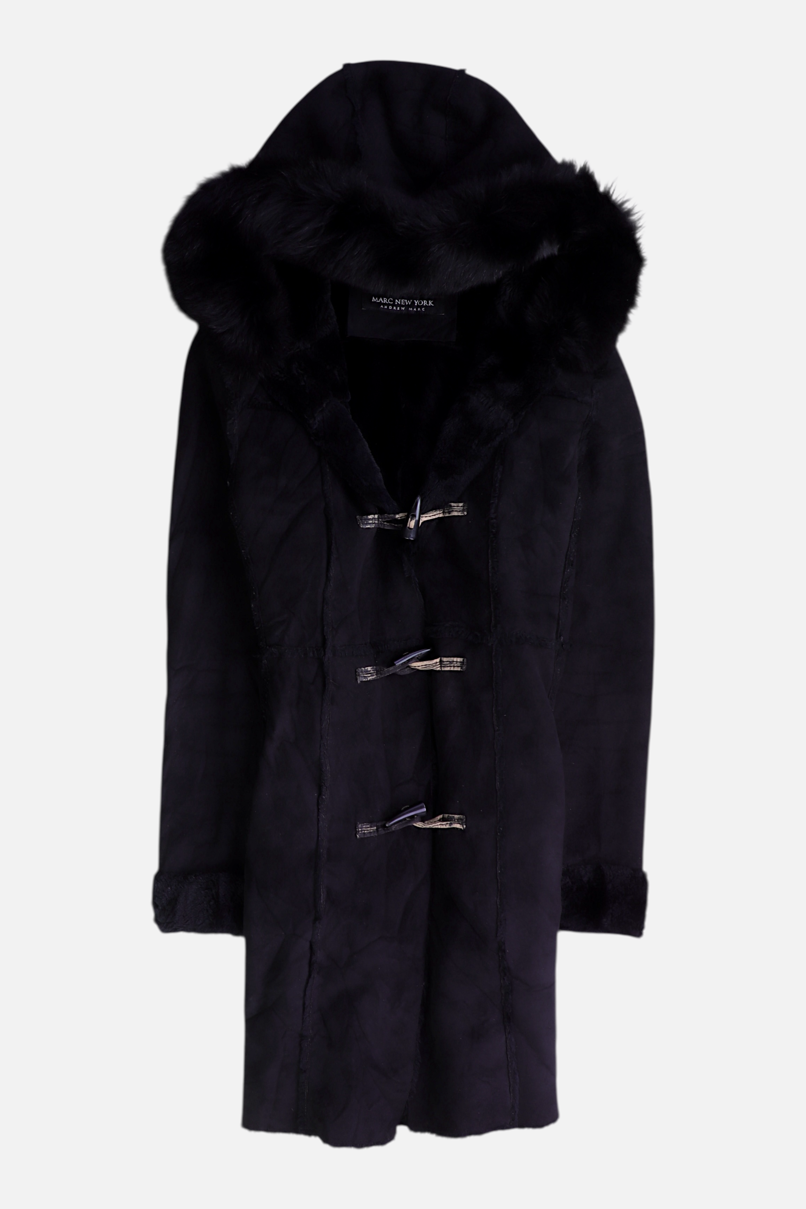 ANDREW MARC Abrigo  Single breasted trench Suede - Mujer - Small