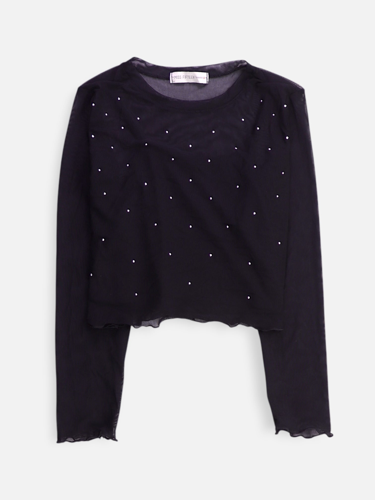 Blusa Crop Top - Niña - Small - 12-13Y (Años)