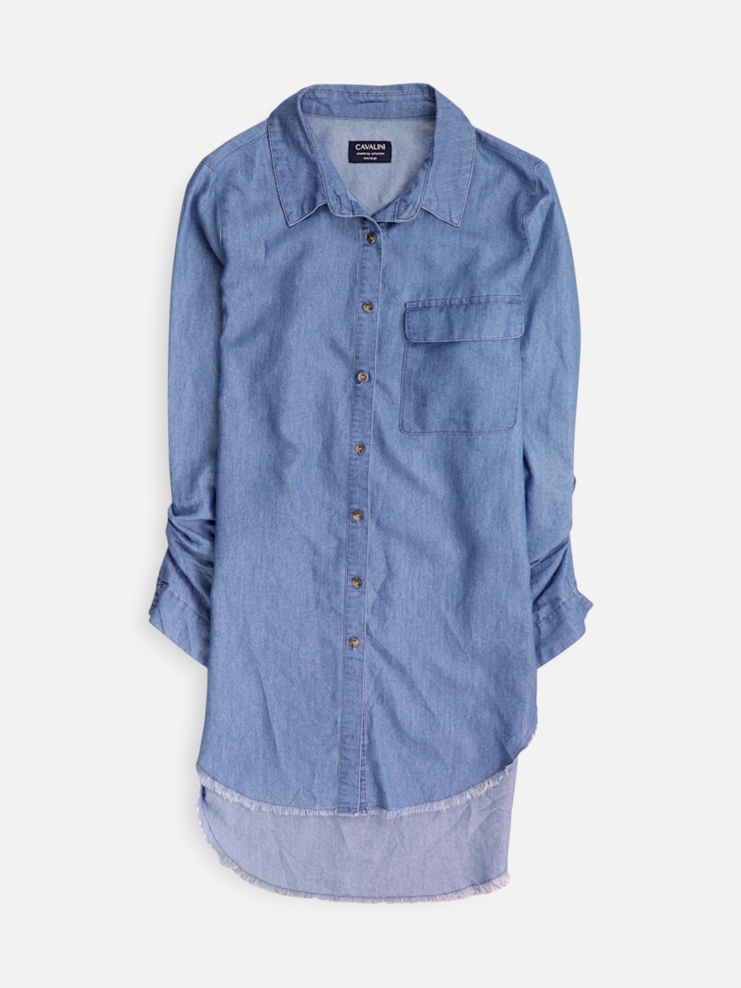 Blusa Denim - Mujer - Large
