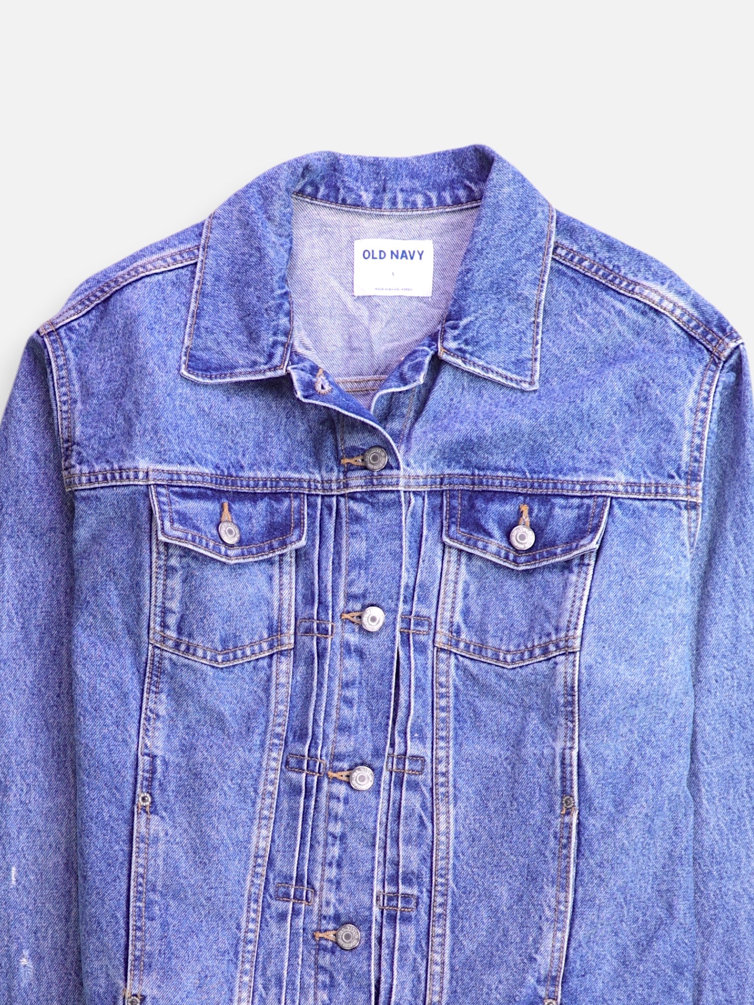 Old Navy Chaqueta Denim  Basic - Mujer - Large