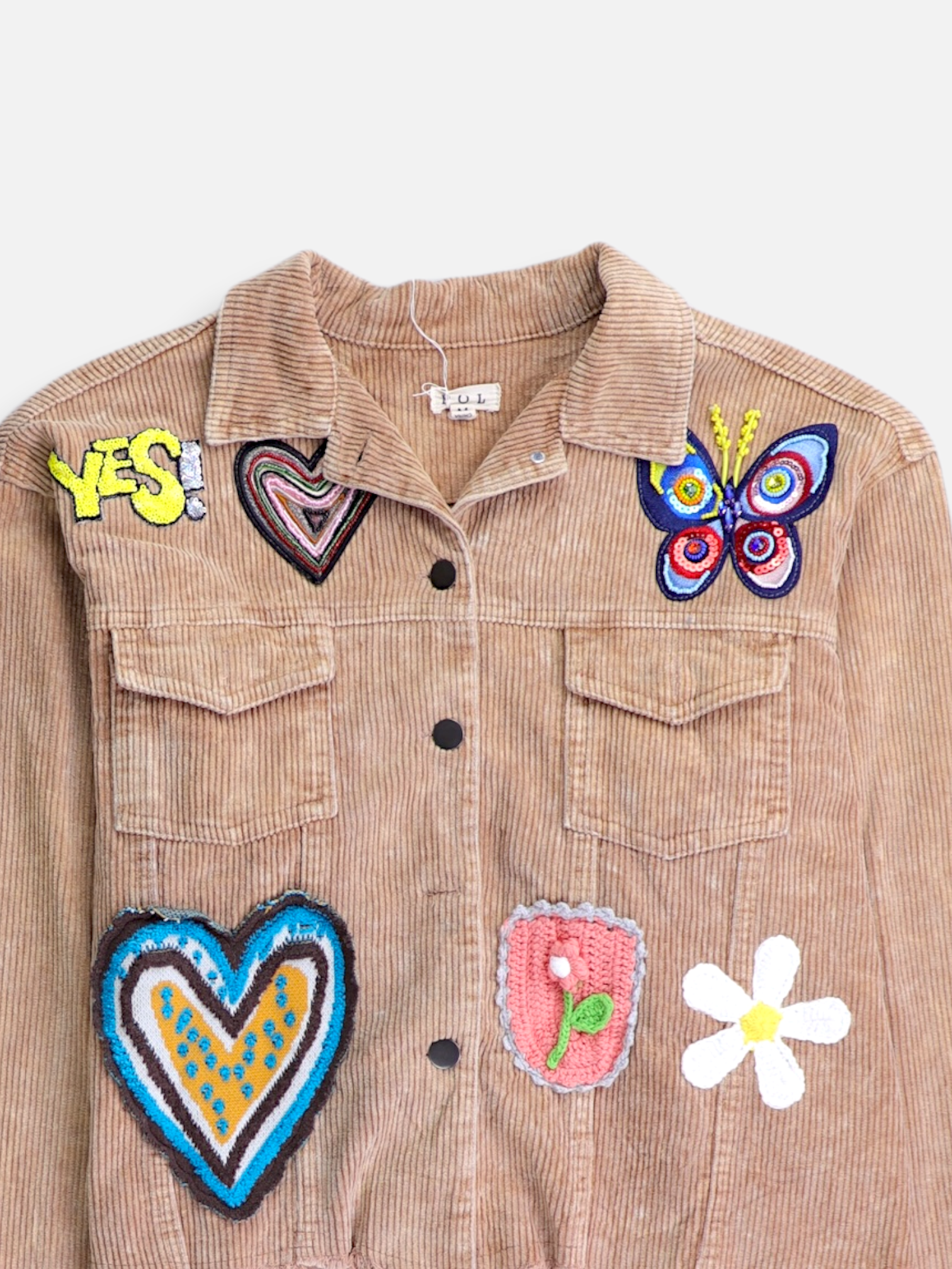 Chaqueta Casual Crop Top - Mujer - Medium