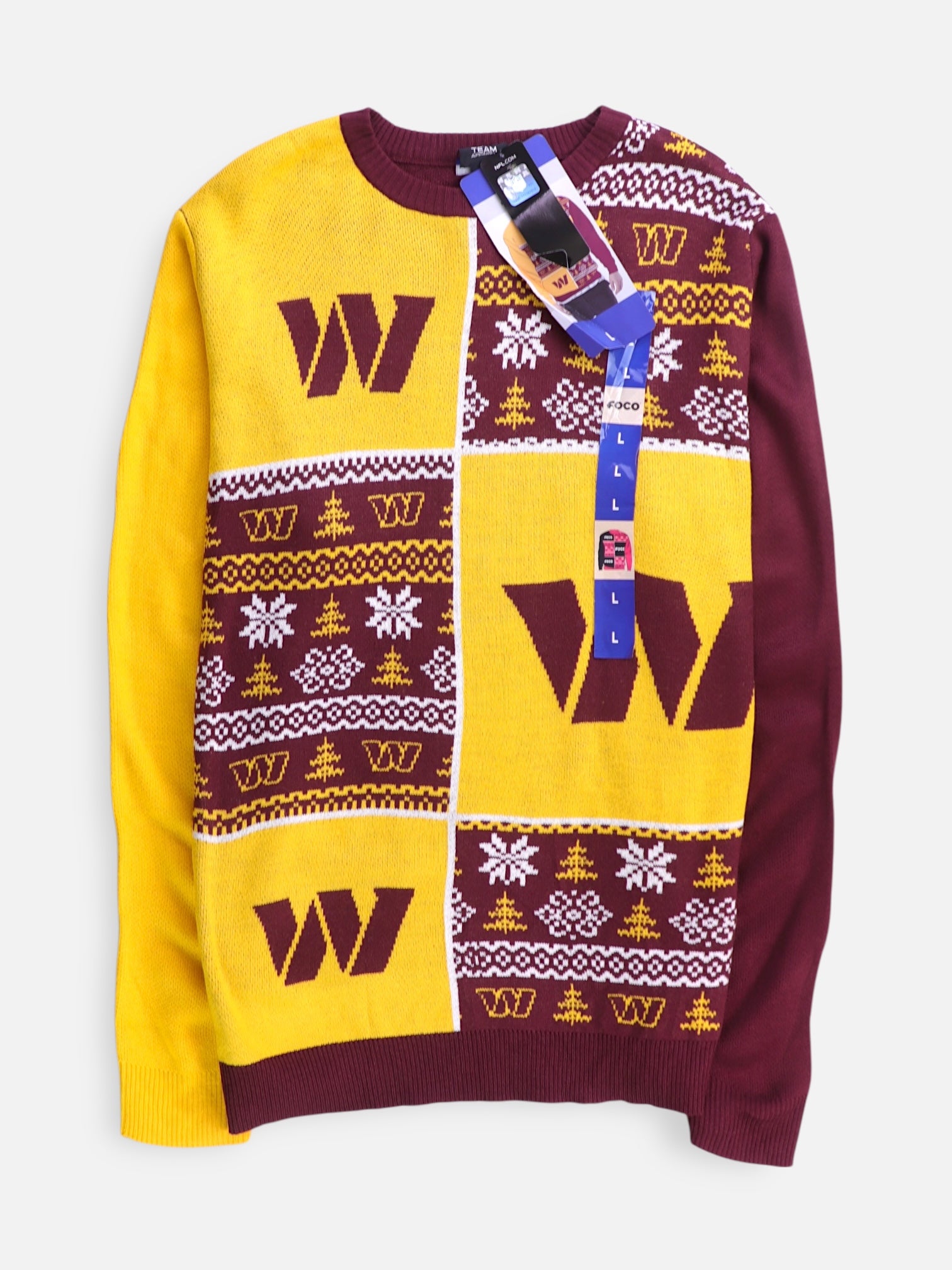 NFL Sueter Knit Color Block - Hombre - Large