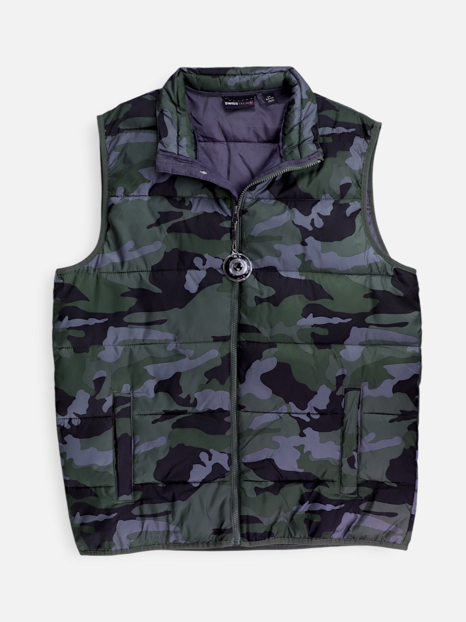 SwissTech Chaleco Puffer - Hombre - Large