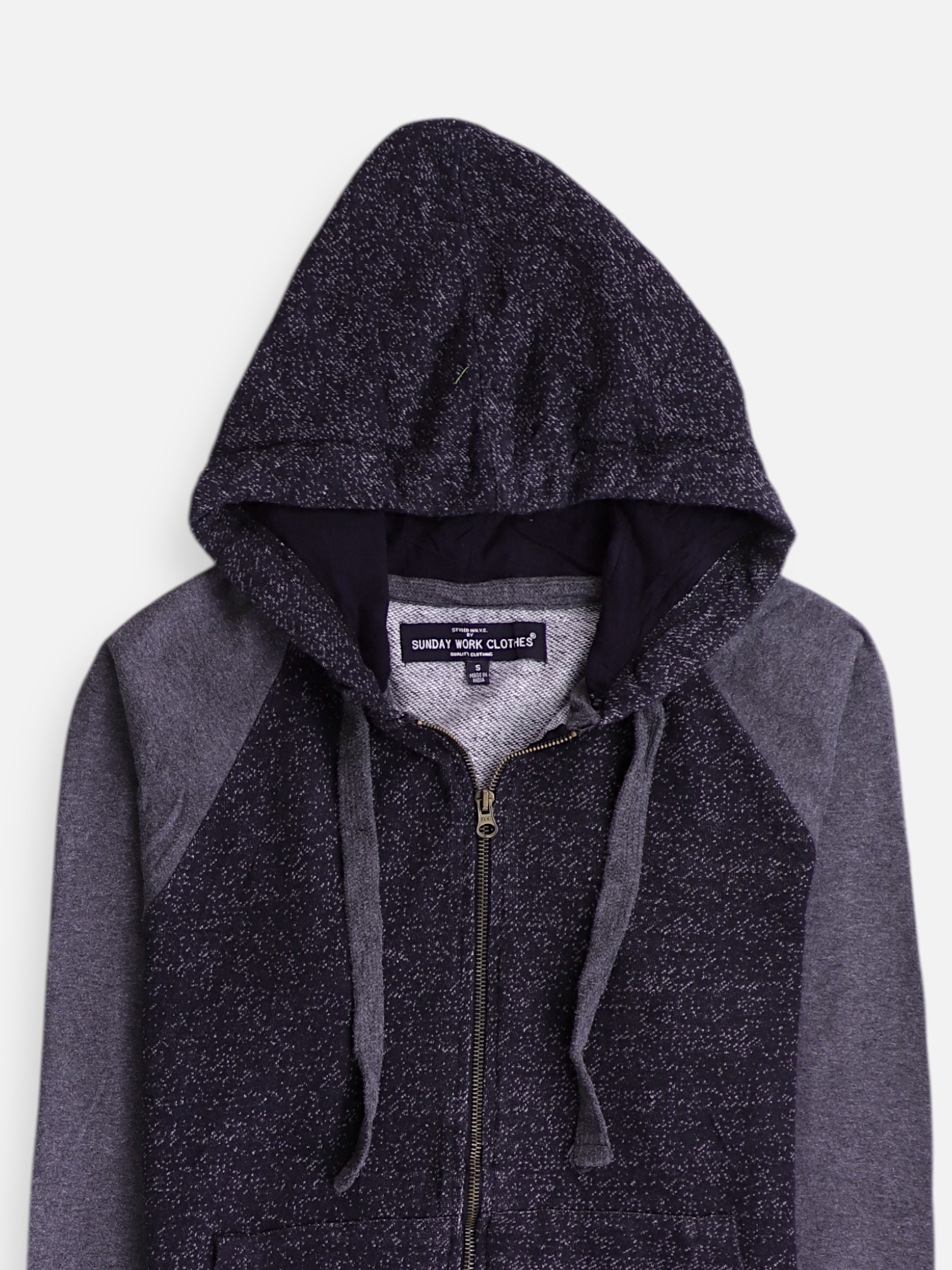 Sudadera Hoodie Color Block - Hombre - Small