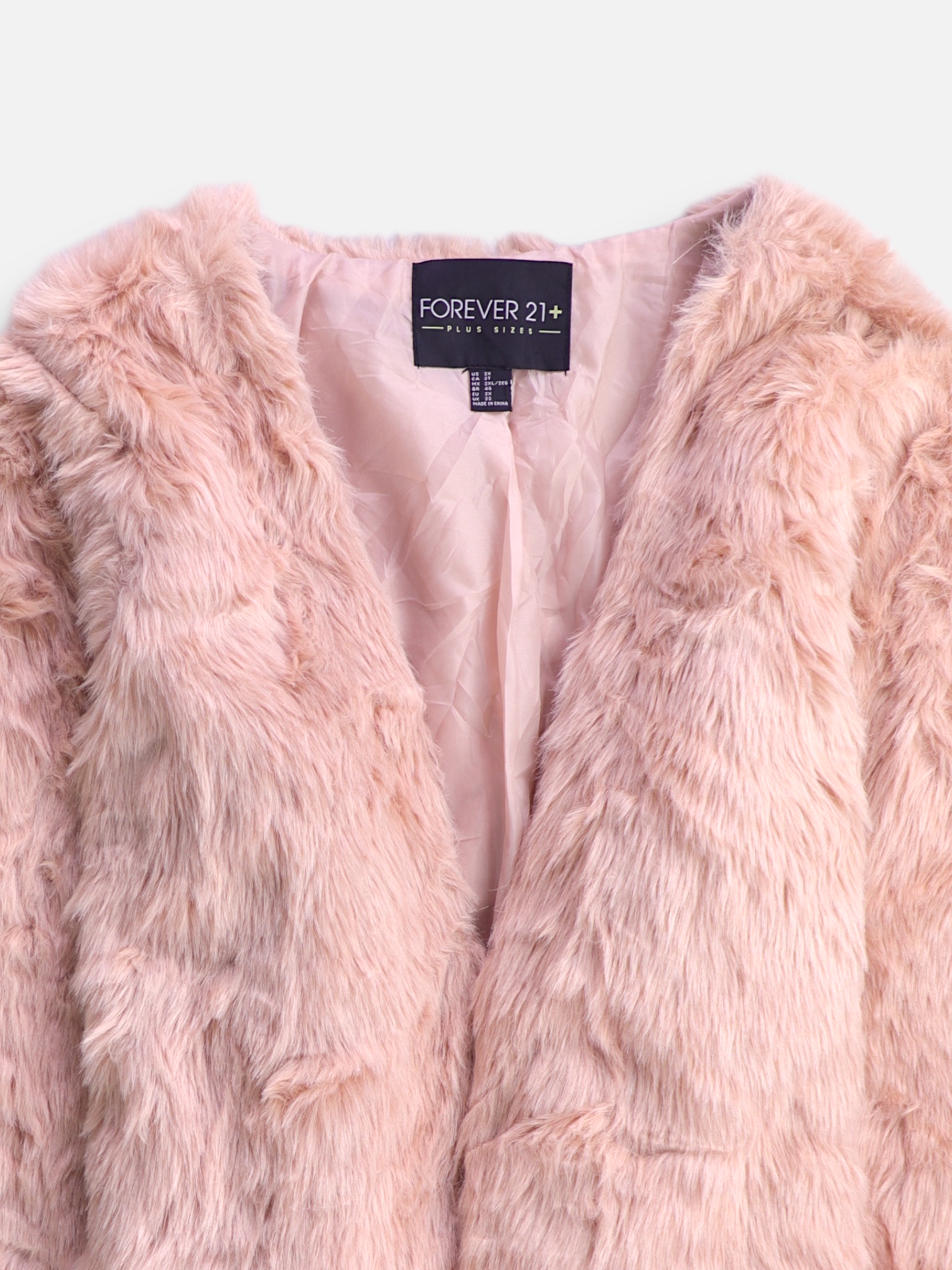 Forever 21 Chaqueta Casual Teddy - Mujer - 2XL