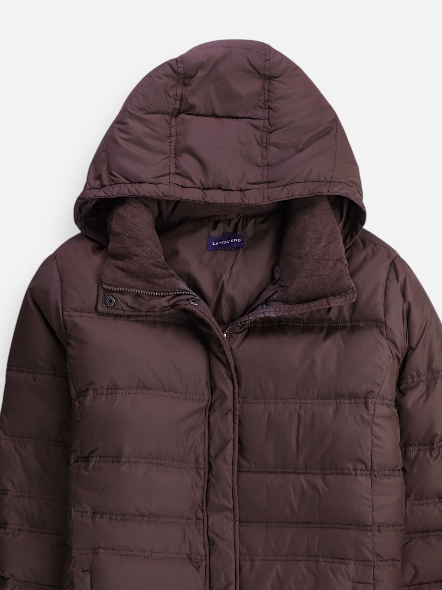 LANDS END Abrigo Impermeable Puffer - Mujer - XL