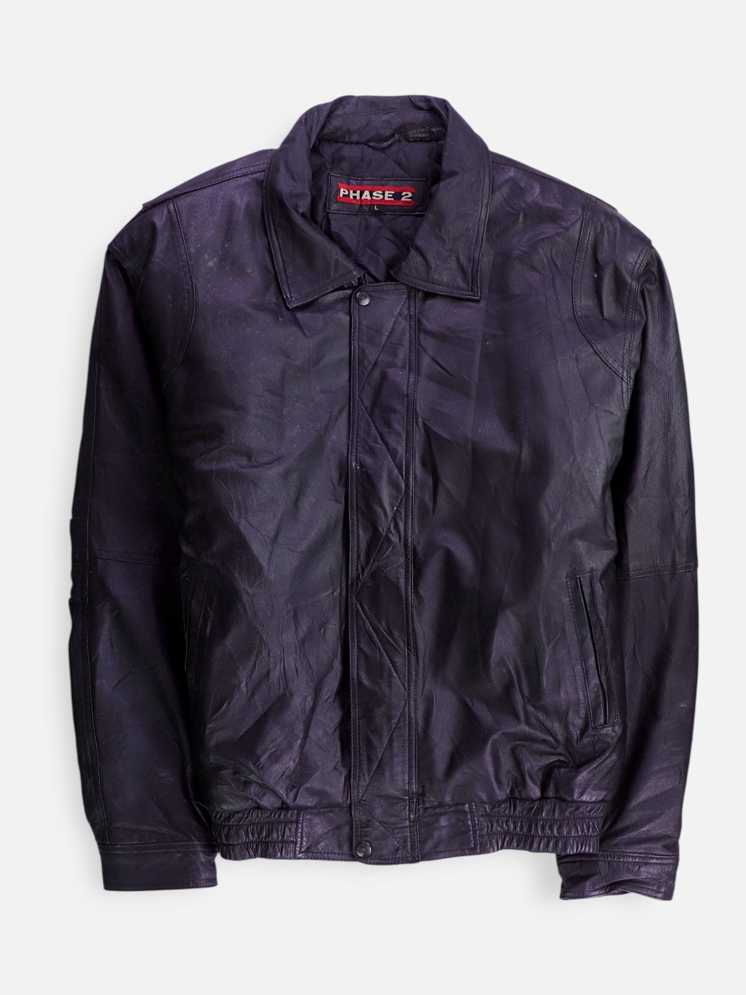 Chaqueta Cuero Basic - Hombre - Large