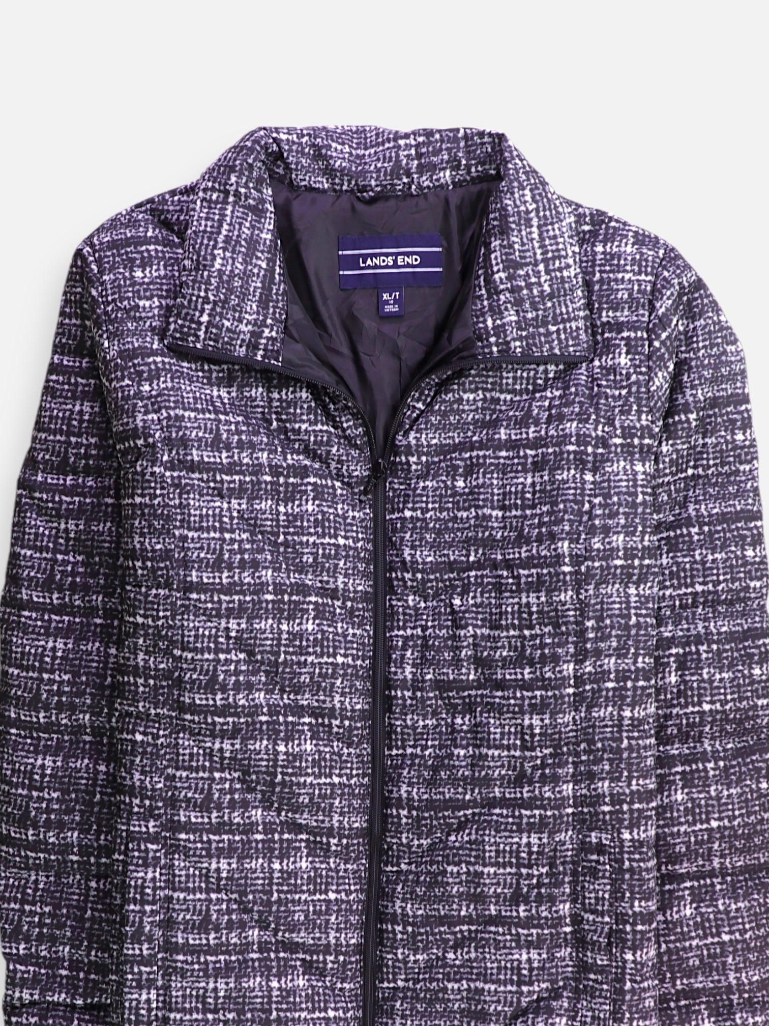 LANDS END Chaqueta Puffer Impermeable - Mujer - XL