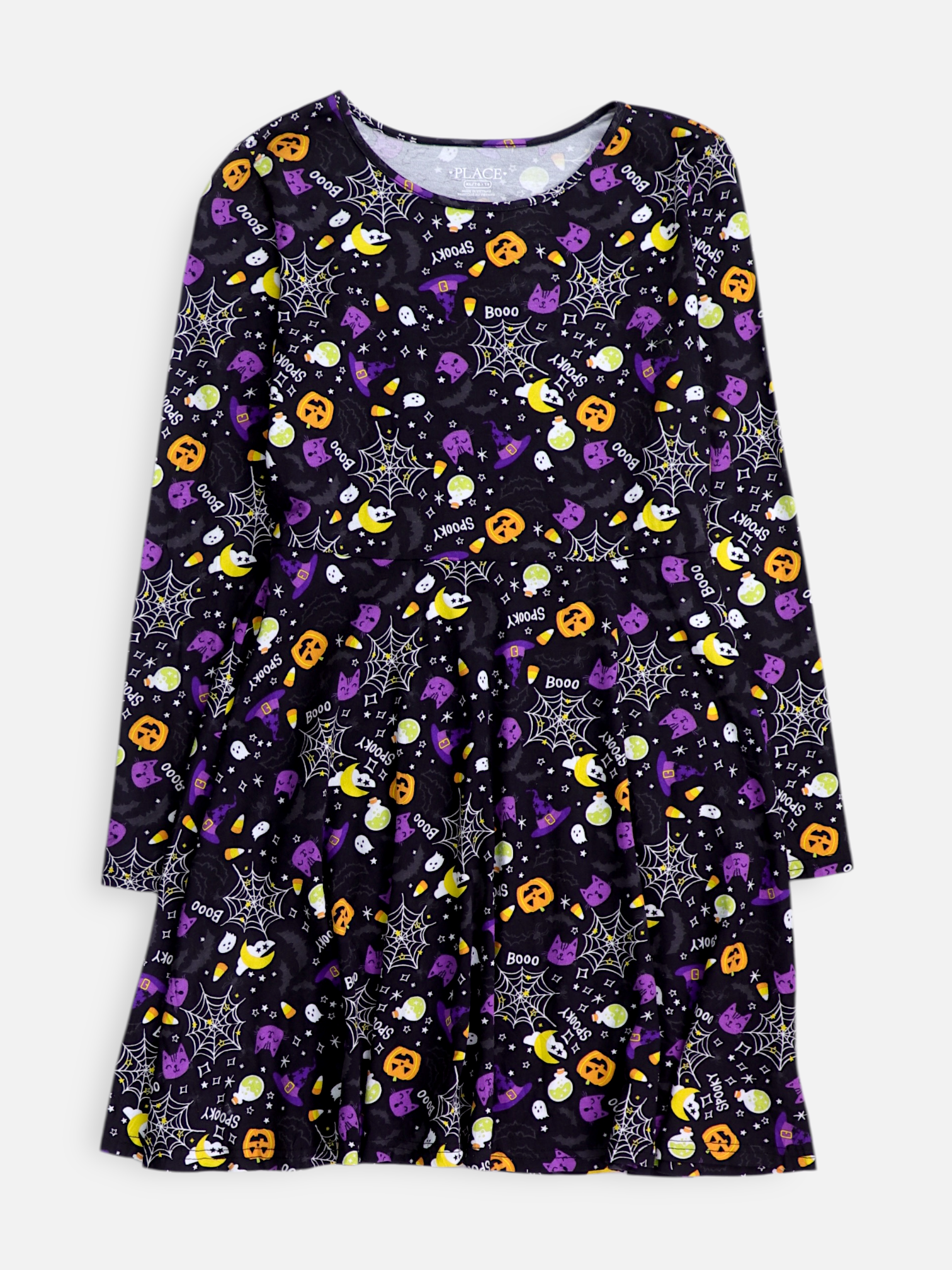 PLACE Vestido Animado - Niña - XL - 13-14Y (Años)