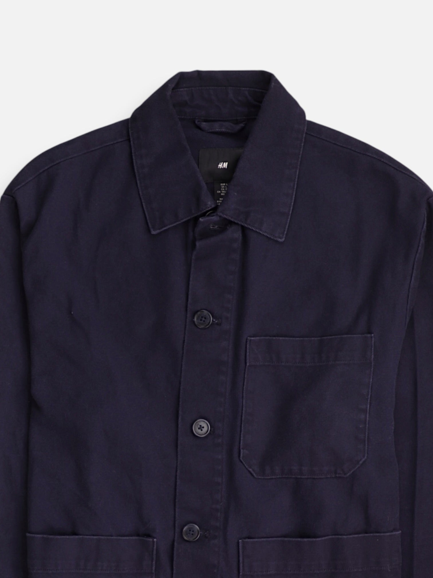 H&M Chaqueta Sobrecamisa Basic - Hombre - Large