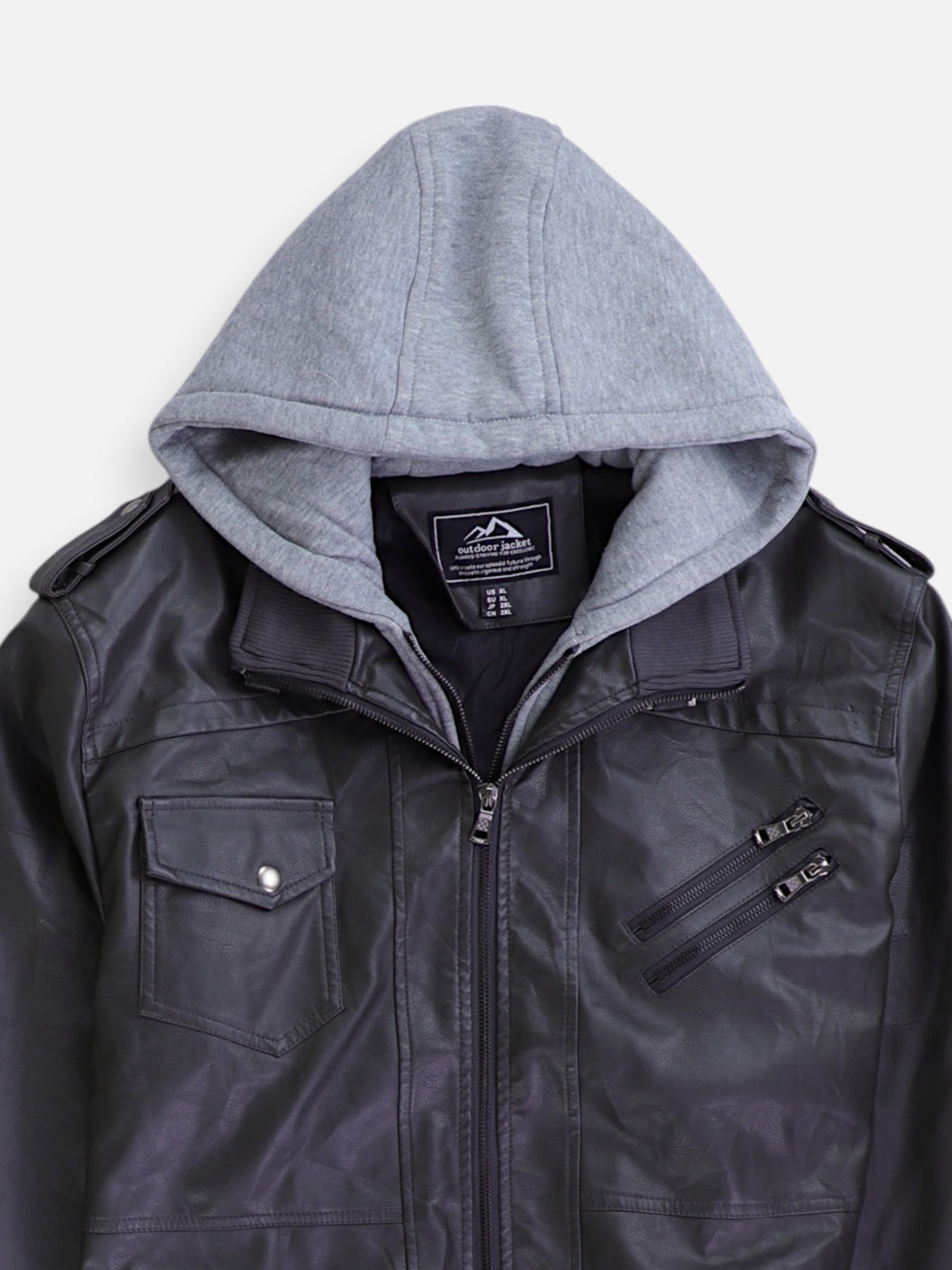 Chaqueta Casual Cuero - Hombre - XL