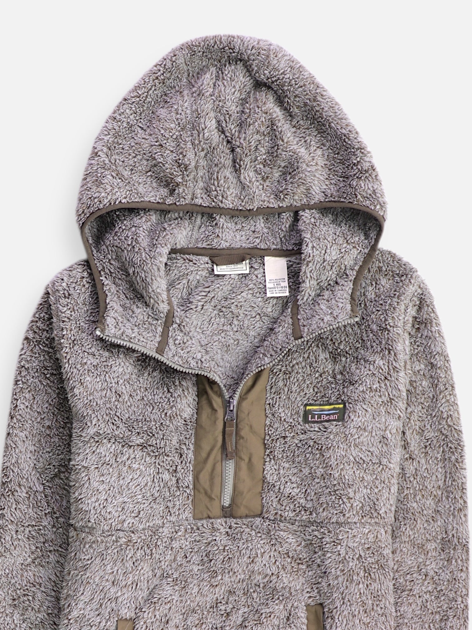 LL BEAN Sudadera Hoodie Teddy - Hombre - Small