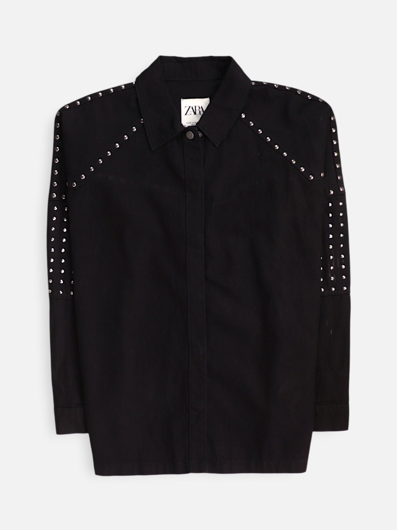 ZARA Chaqueta Denim  Basic - Mujer - XS